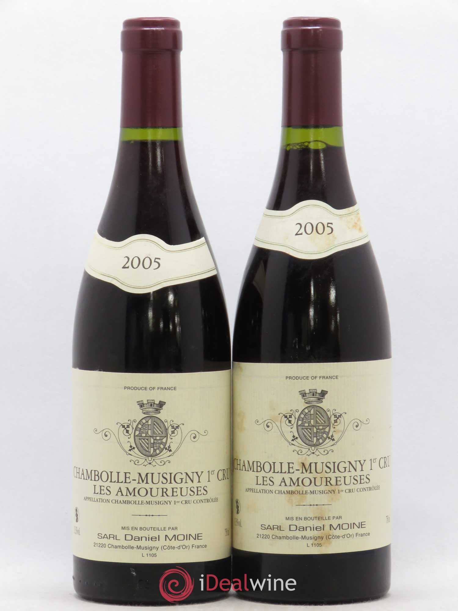 Chambolle-Musigny 1er Cru Daniel Moine 2005 - Lot de 2 bouteilles - 0