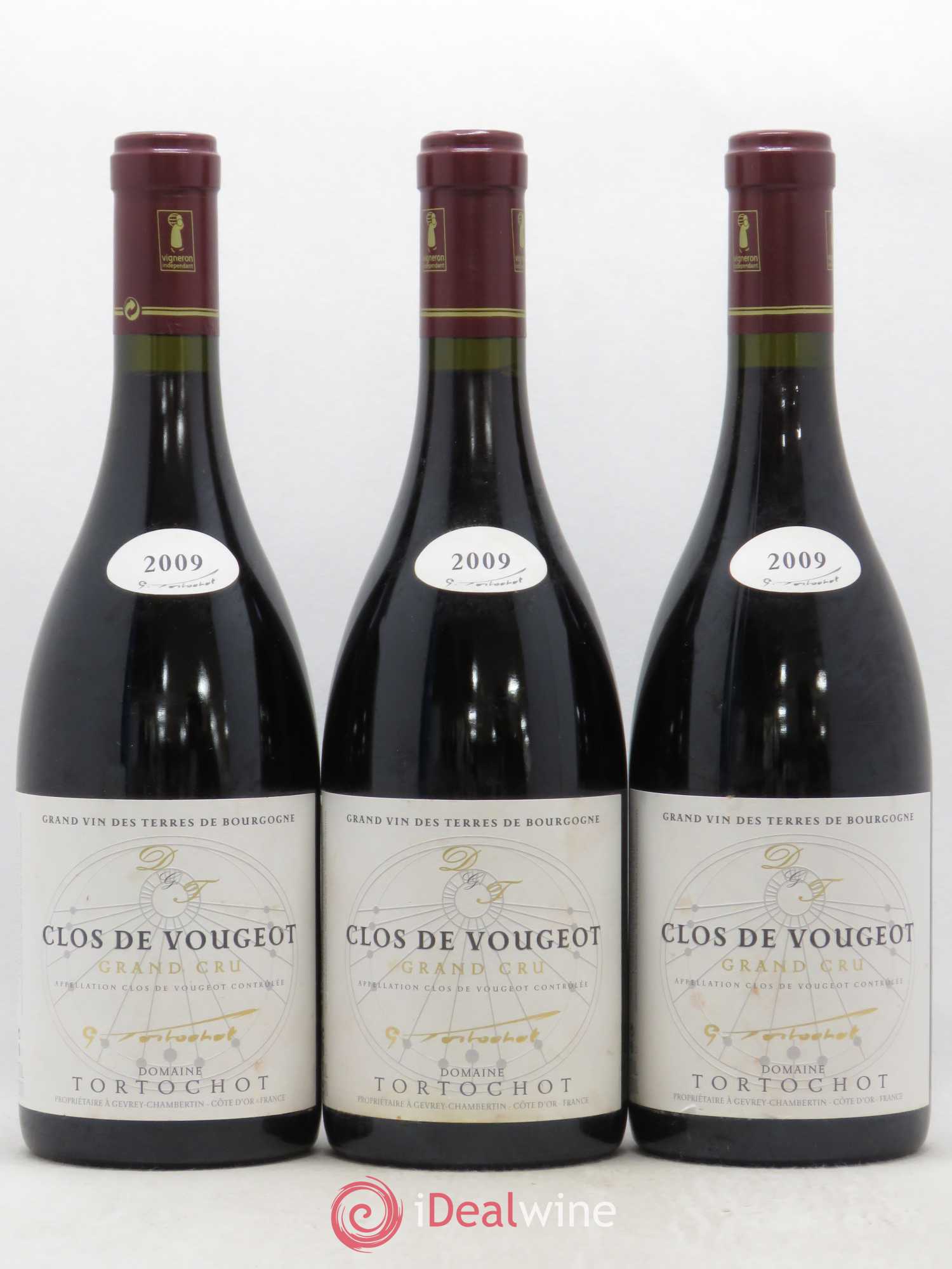 Clos de Vougeot Grand Cru Tortochot (Domaine) 2009 - Lot de 3 bouteilles - 0