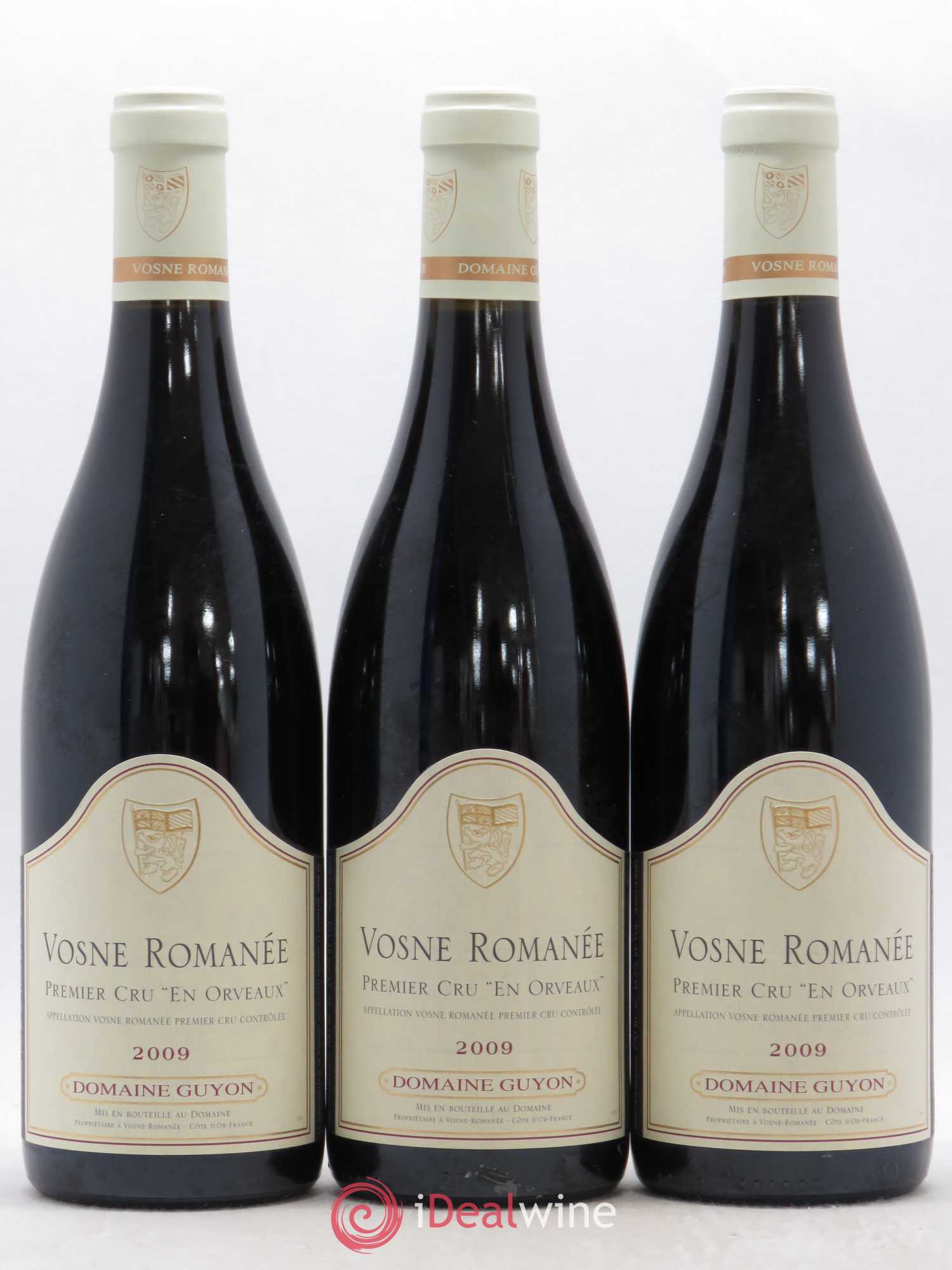 Vosne-Romanée 1er Cru En Orveaux Domaine Guyon 2009 - Posten von 3 Flaschen - 0
