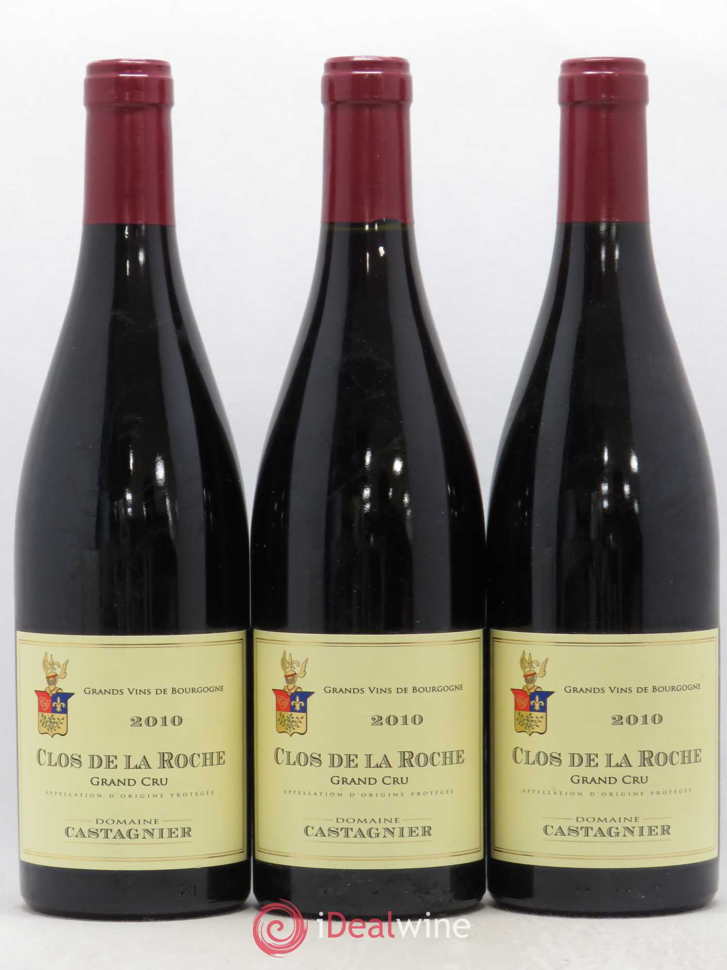 Clos de la Roche Grand Cru Domaine Jerome Castagnier 2010 - Posten von 3 Flaschen - 0