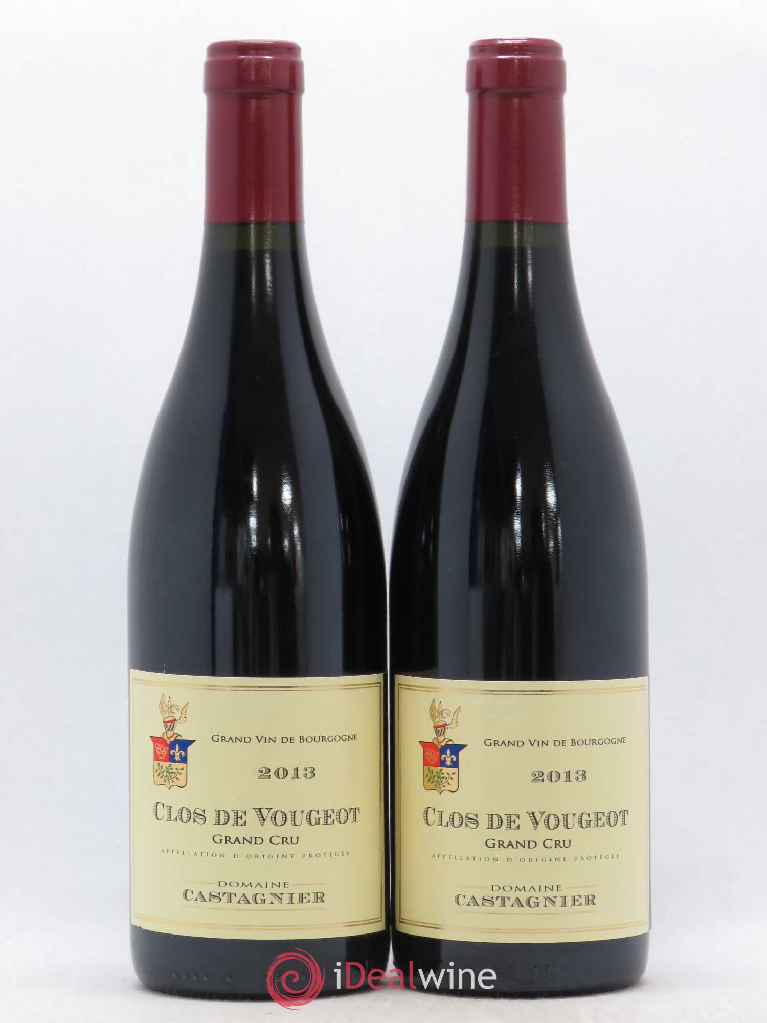 Clos de Vougeot Grand Cru Domaine Jerome Castagnier 2013 - Posten von 2 Flaschen - 0