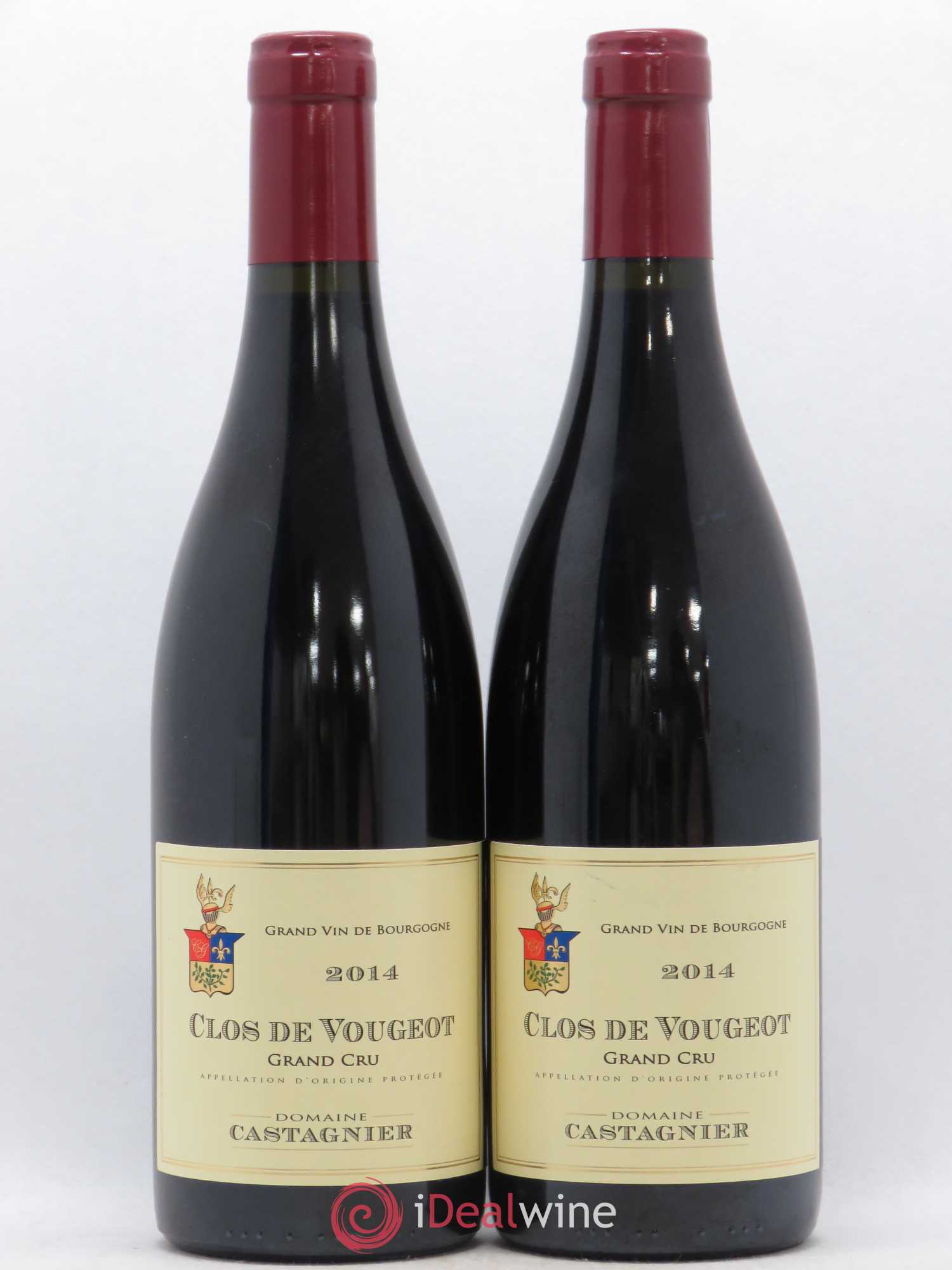 Clos de Vougeot Grand Cru Domaine Jerome Castagnier 2014 - Posten von 2 Flaschen - 0