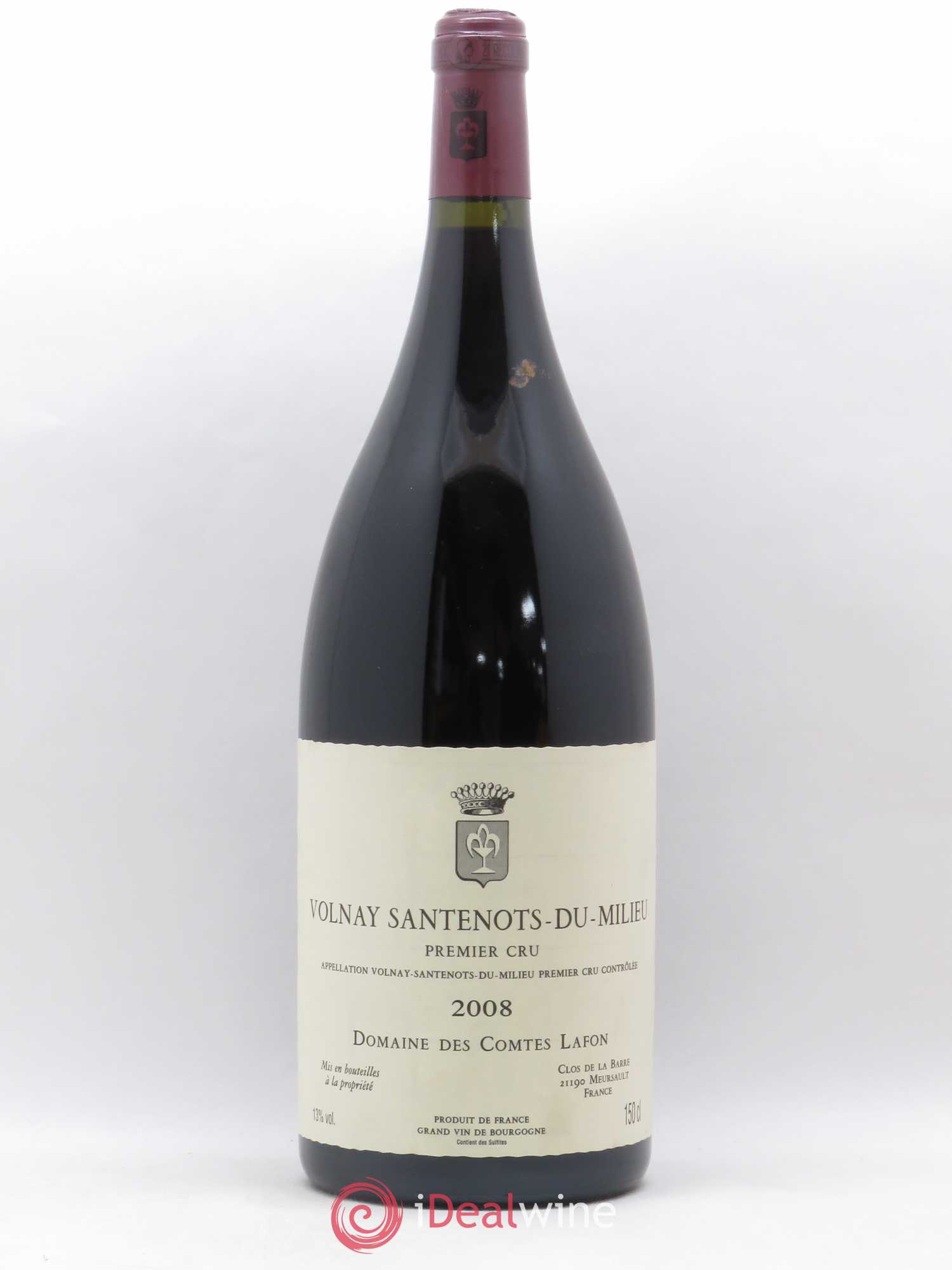 Volnay 1er Cru Santenots du Milieu Comtes Lafon (Domaine des) 2008 - Lot de 1 magnum - 0