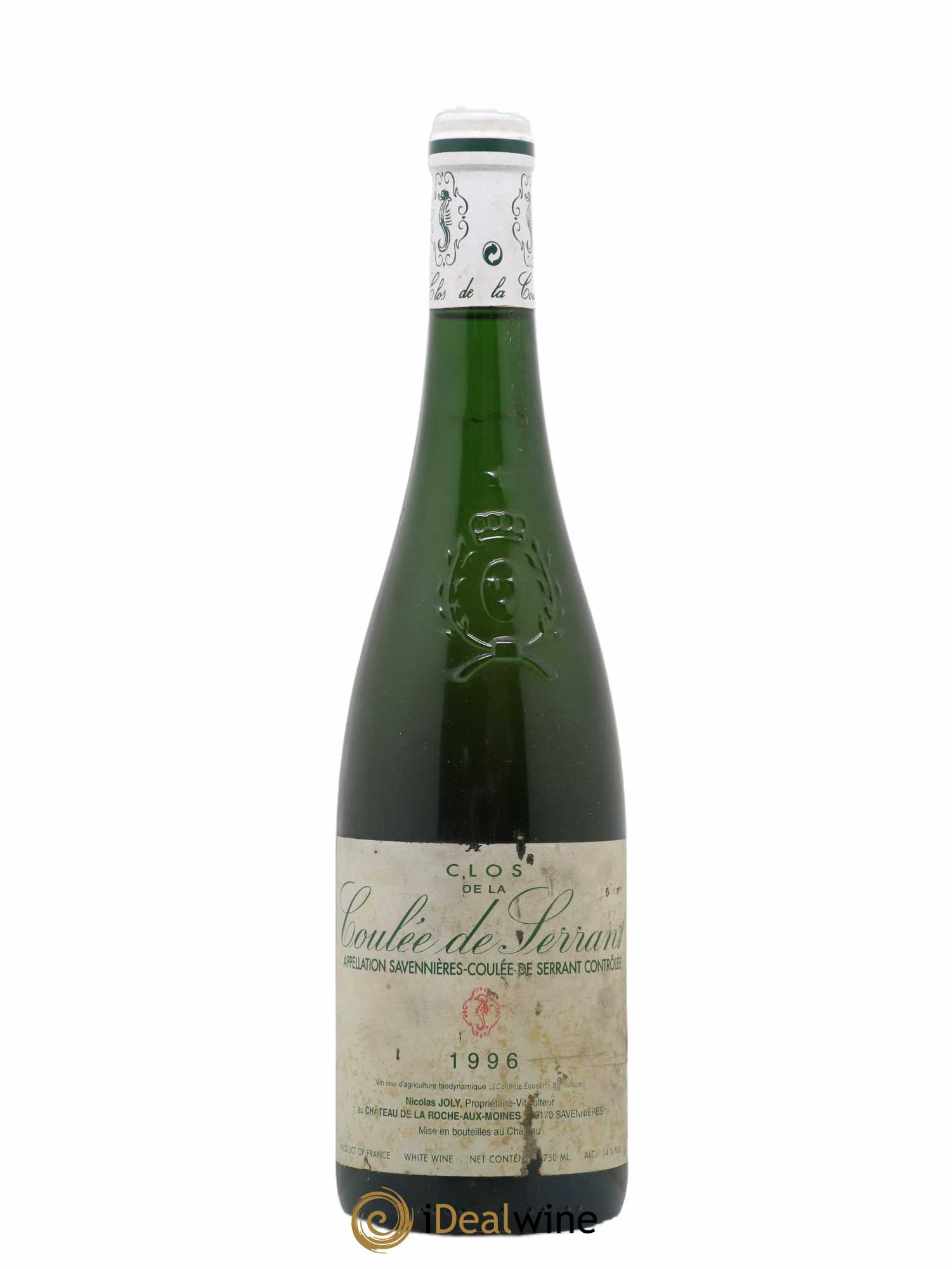 Savennières Clos de la Coulée de Serrant Vignobles de la Coulée de Serrant - Nicolas Joly 1996 - Lot de 1 bouteille - 0