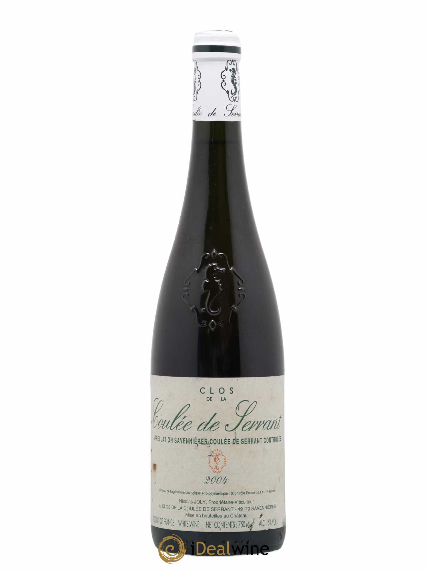 Savennières Clos de la Coulée de Serrant Vignobles de la Coulée de Serrant - Nicolas Joly 2004 - Lot de 1 bouteille - 0