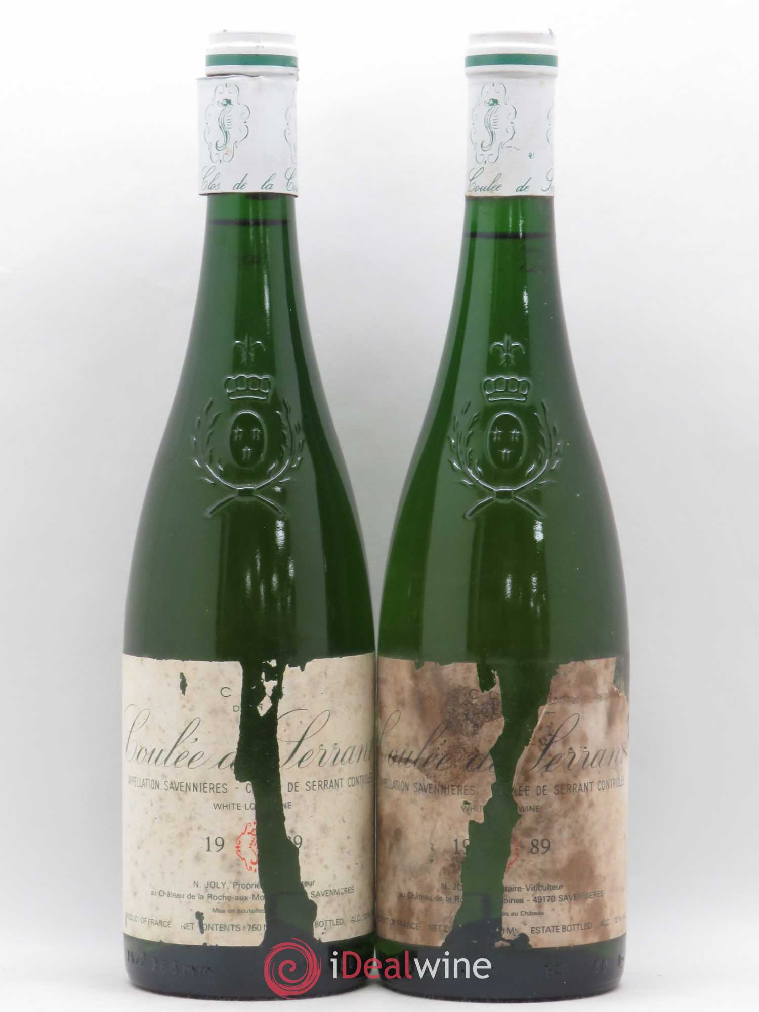 Savennières Clos de la Coulée de Serrant Vignobles de la Coulée de Serrant - Nicolas Joly 1989 - Lot de 2 bouteilles - 0