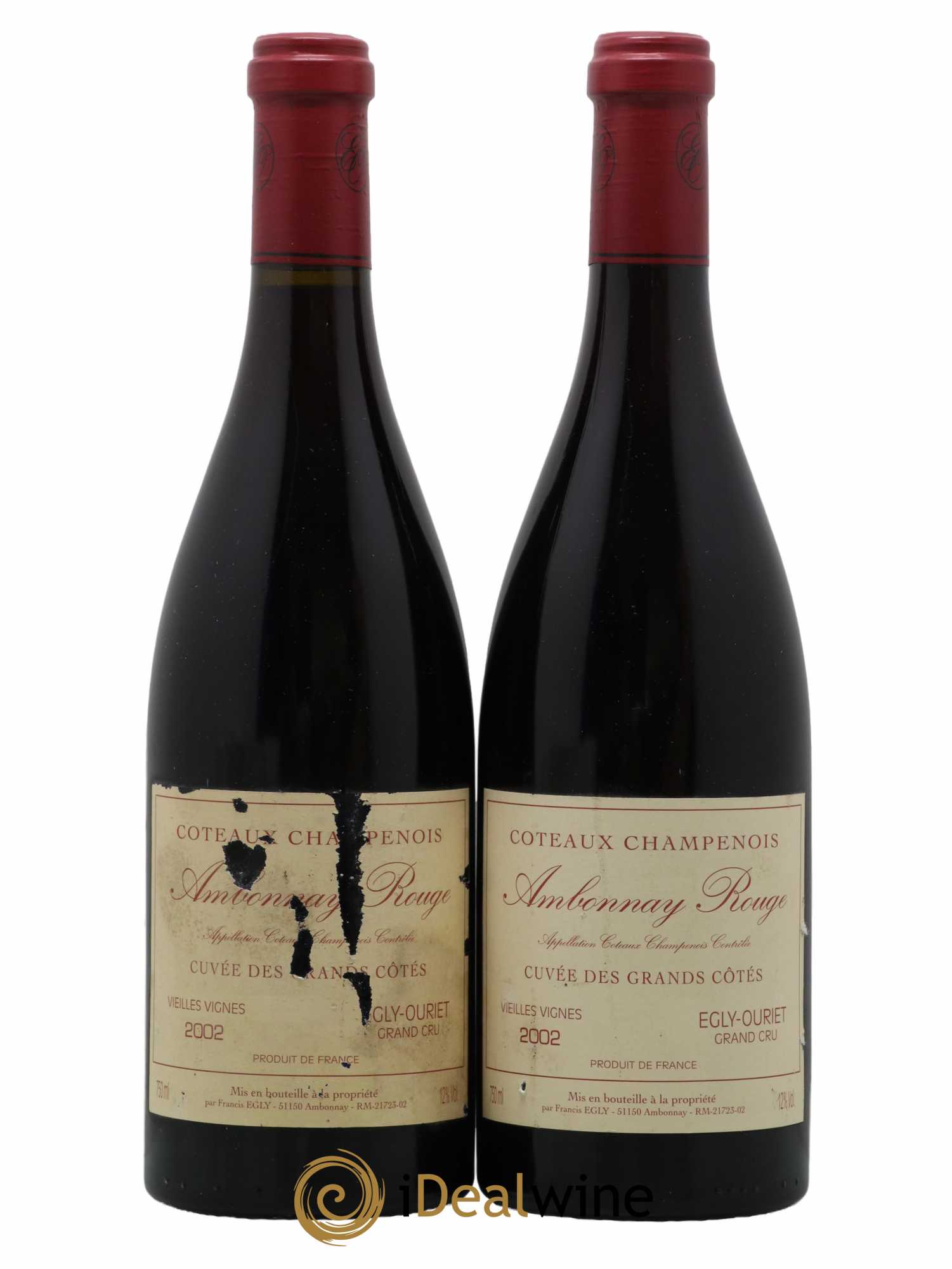 Ambonnay Cuvée des Grands Côtés VV Grand Cru Egly-Ouriet 2002 - Lot de 2 bouteilles - 0