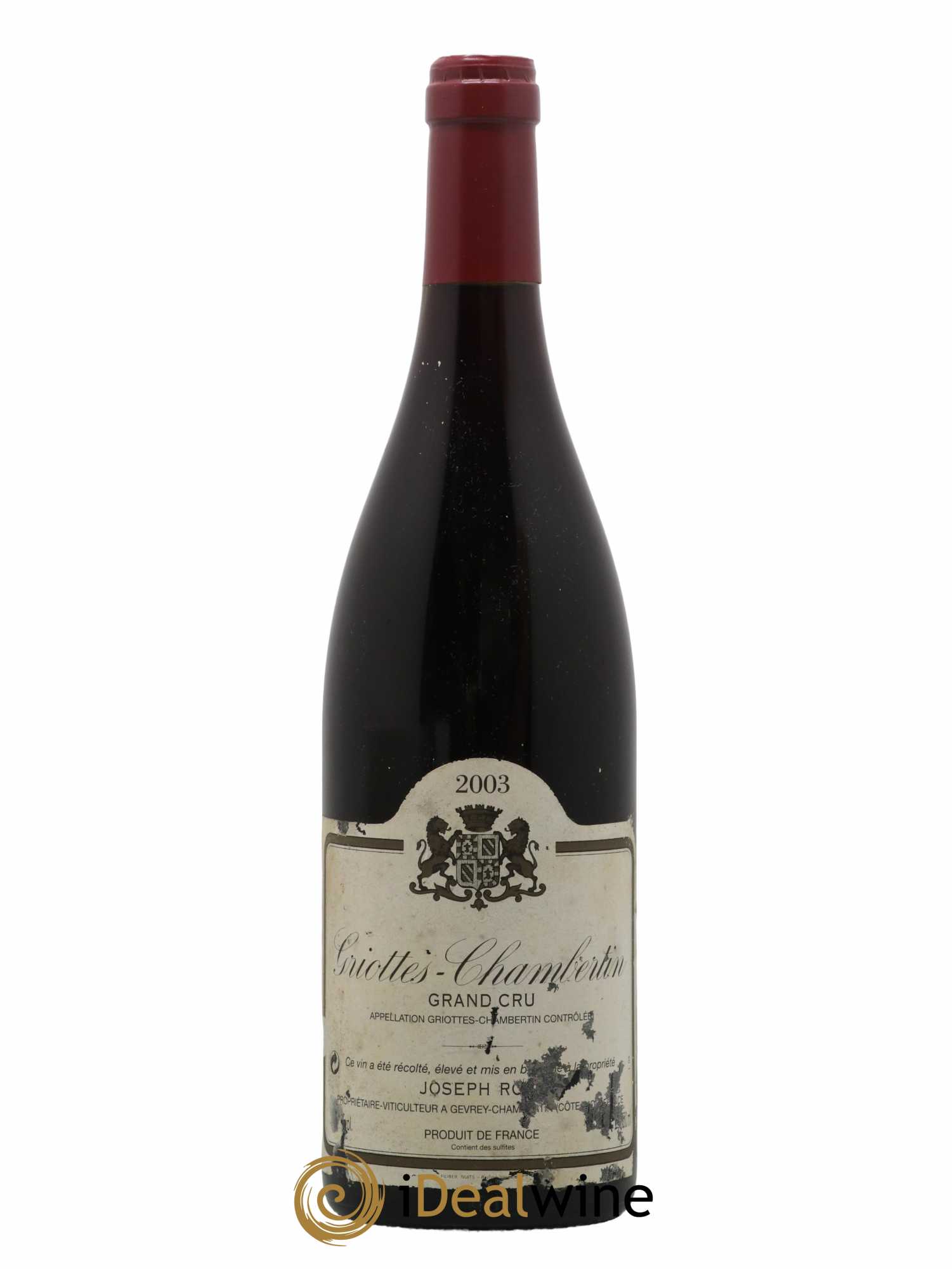 Griotte-Chambertin Grand Cru Joseph Roty (Domaine) 2003 - Lot de 1 bouteille - 0