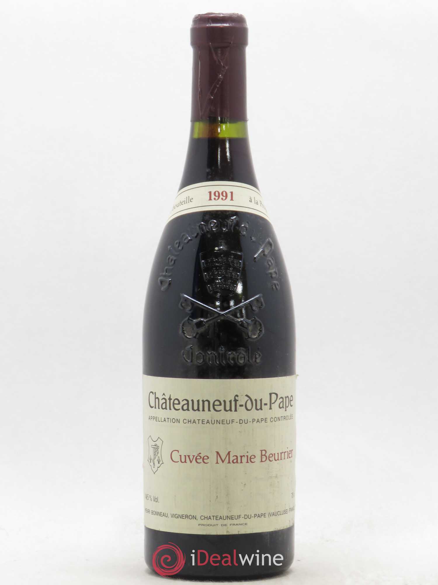 Châteauneuf-du-Pape Marie Beurrier Henri Bonneau & Fils 1991 - Lot de 1 bouteille - 0