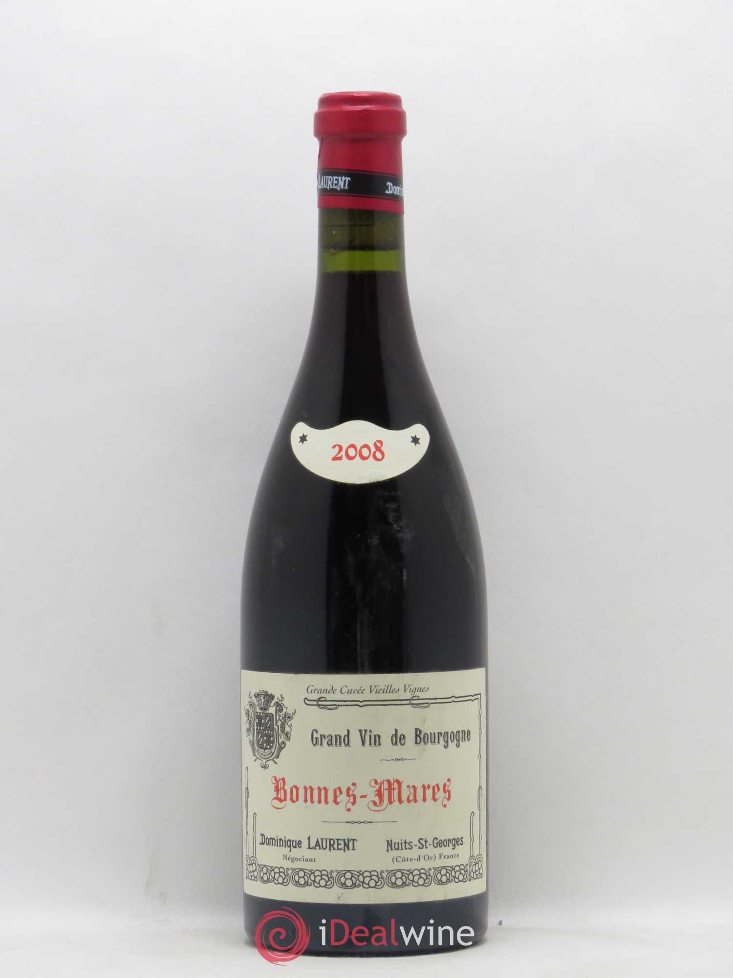 Bonnes-Mares Grand Cru Dominique Laurent grande cuvée vieilles vignes (sans prix de réserve) 2008 - Posten von 1 Flasche - 0