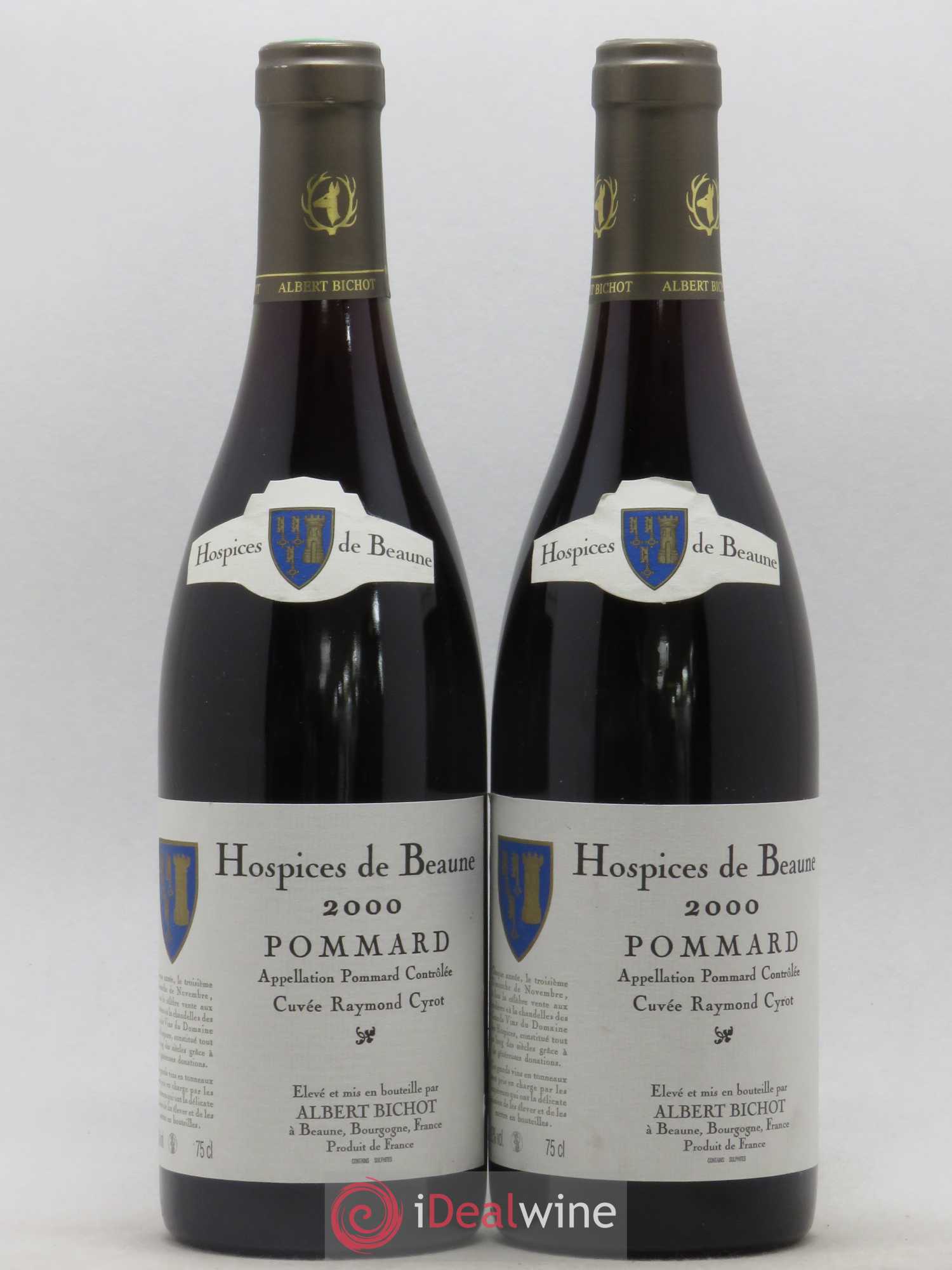 Pommard Cuvée Raymond Cyrot Hospices de Beaune Albert Bichot (sans prix de réserve) 2000 - Posten von 2 Flaschen - 0