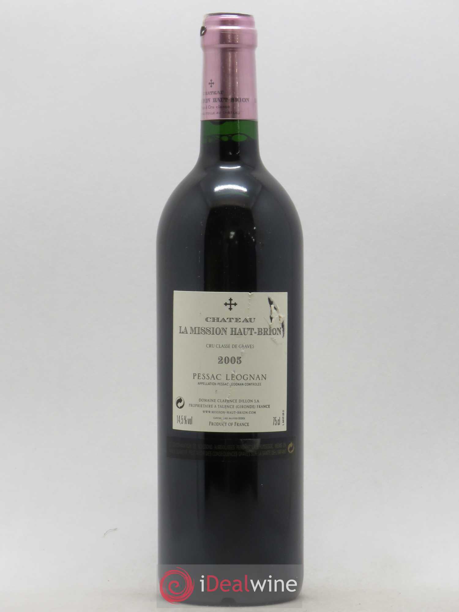 Château la Mission Haut-Brion Cru Classé de Graves (sans prix de réserve) 2005 - Lot de 1 bouteille - 1