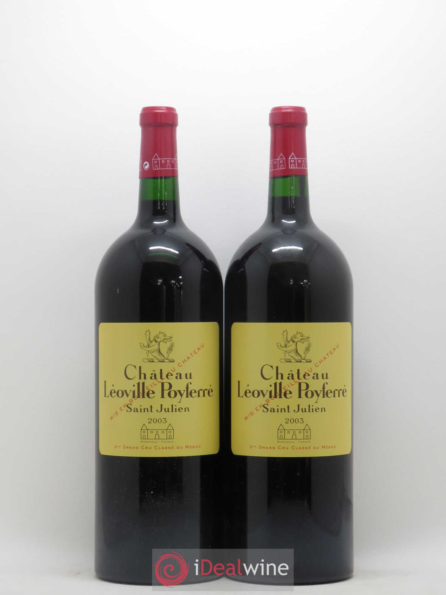 Château Léoville Poyferré 2ème Grand Cru Classé (sans prix de réserve) 2003 - Lot de 2 magnums - 0