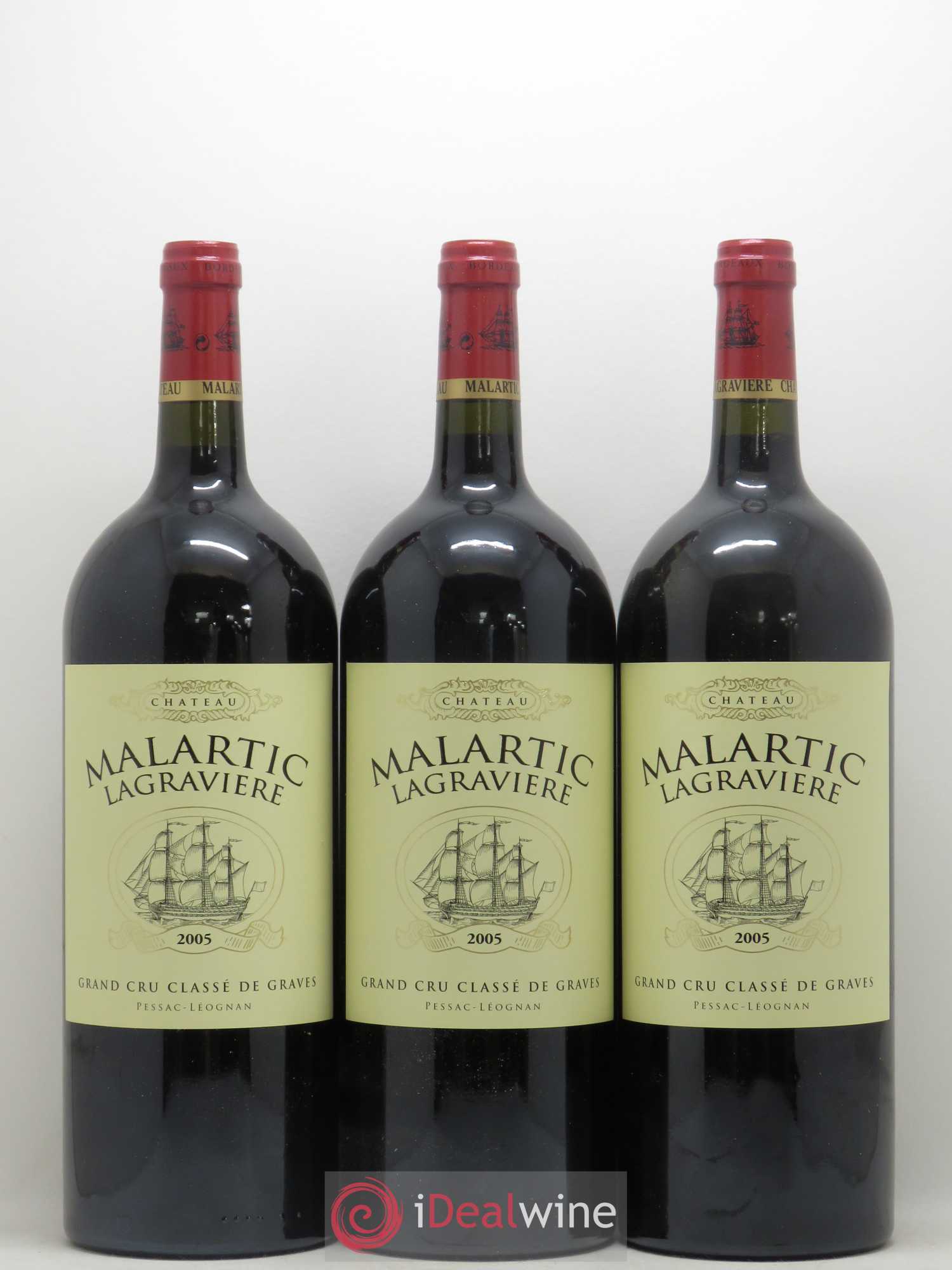 Château Malartic-Lagravière Cru Classé de Graves (sans prix de réserve) 2005 - Lot de 6 magnums - 1