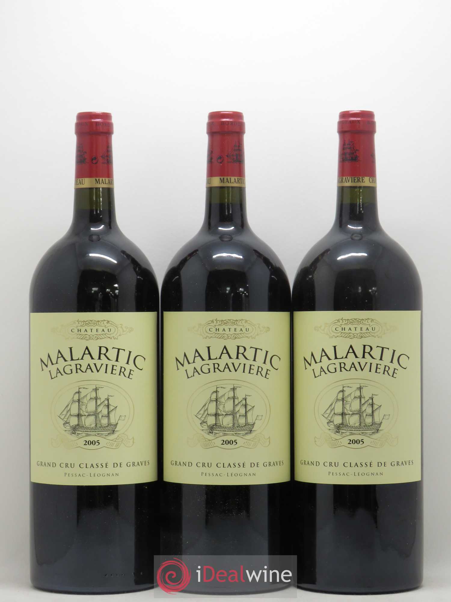 Château Malartic-Lagravière Cru Classé de Graves (sans prix de réserve) 2005 - Lot de 6 magnums - 2