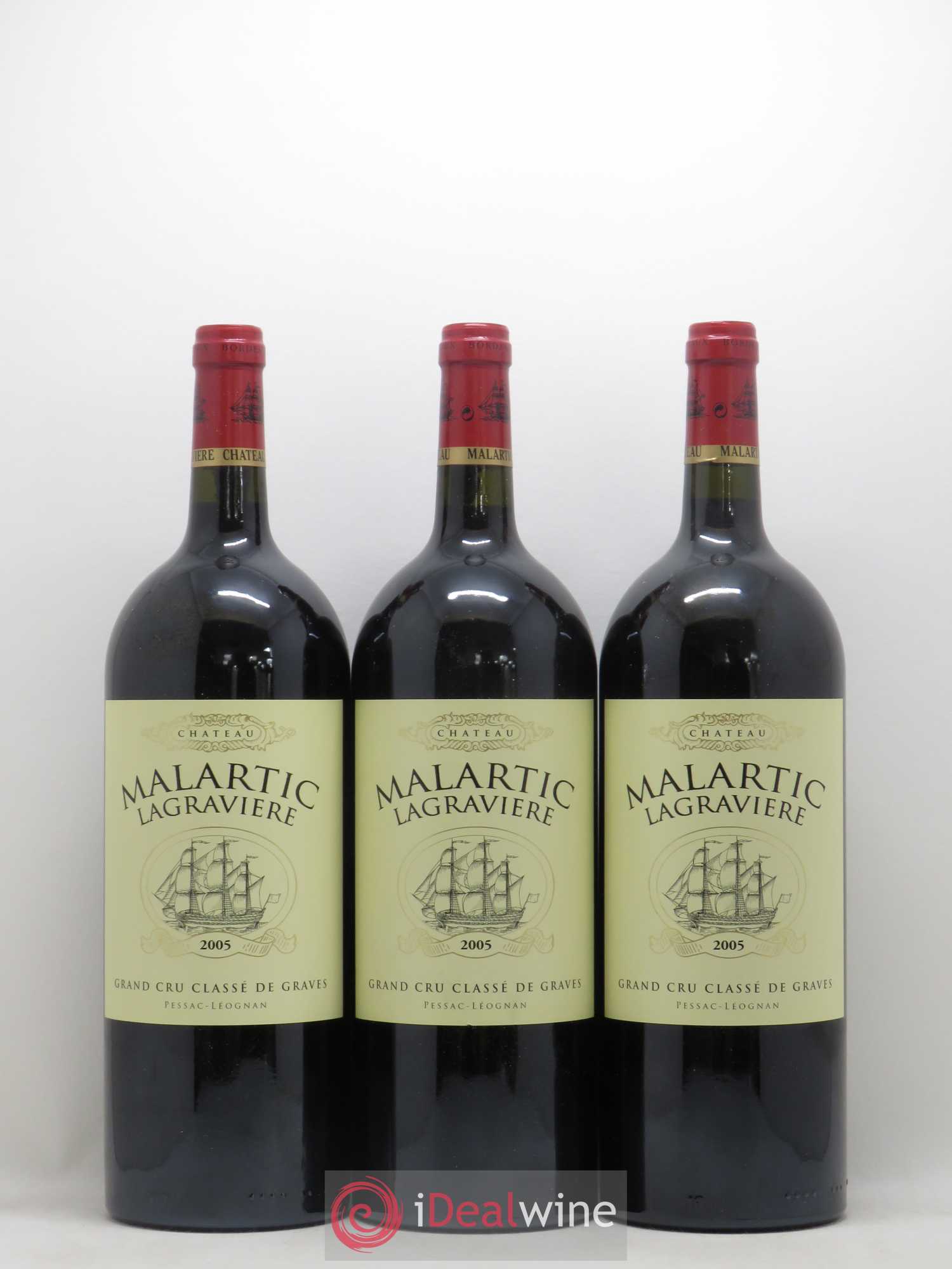 Château Malartic-Lagravière Cru Classé de Graves (sans prix de réserve) 2005 - Lot de 6 magnums - 2