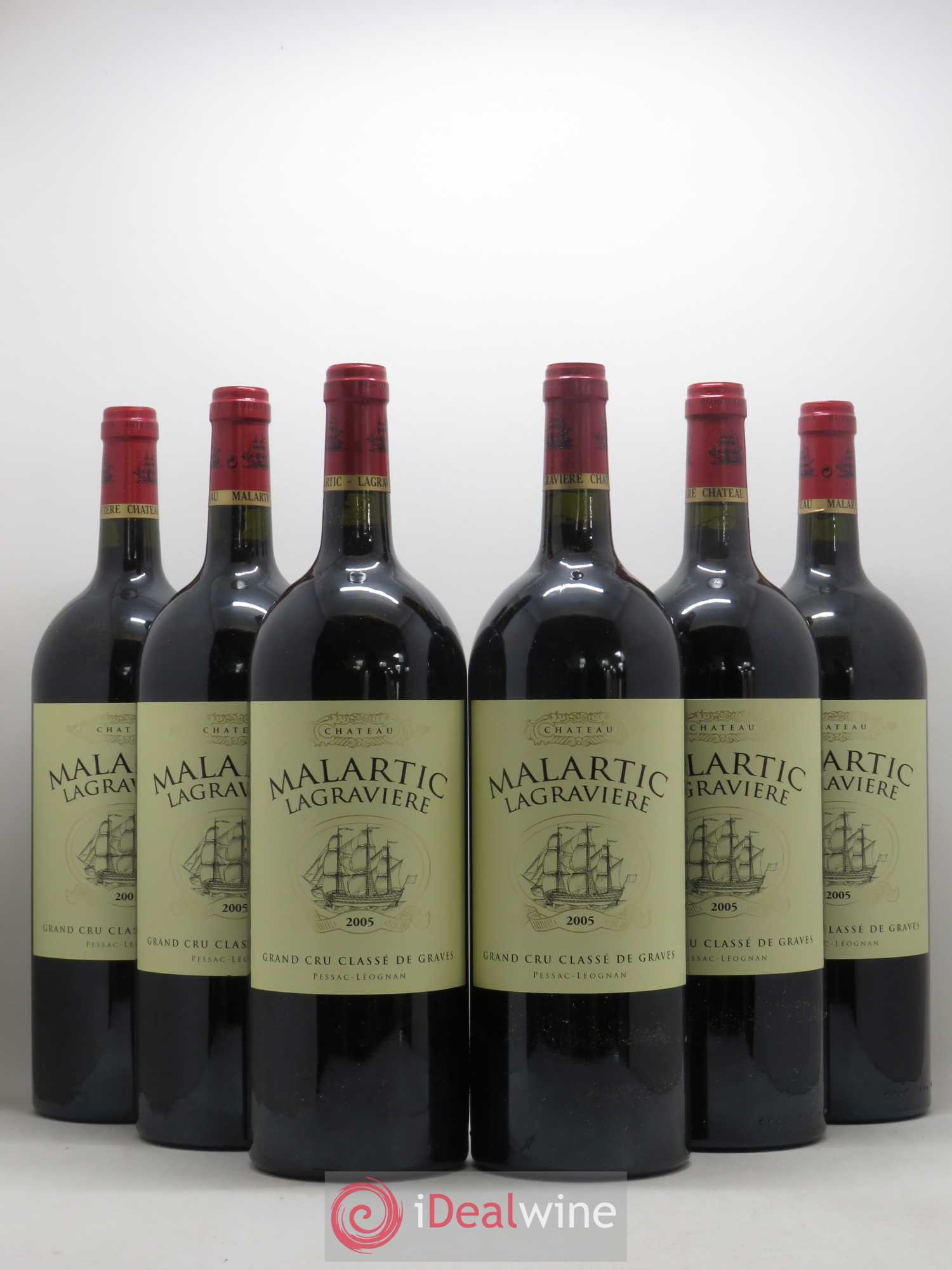 Château Malartic-Lagravière Cru Classé de Graves (sans prix de réserve) 2005 - Lot de 6 magnums - 0