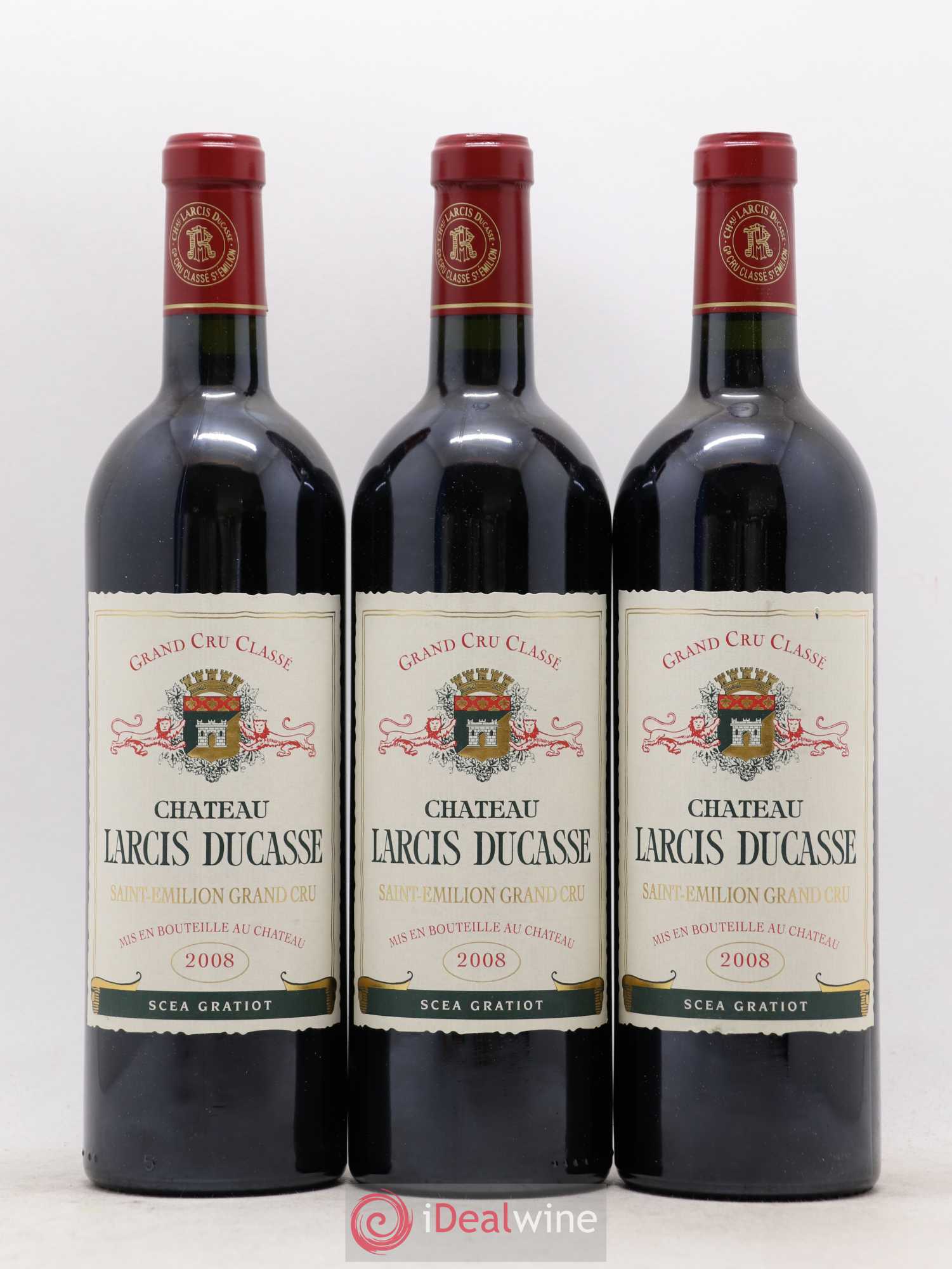 Château Larcis Ducasse 1er Grand Cru Classé B (sans prix de réserve) 2008 - Lot de 6 bouteilles - 1
