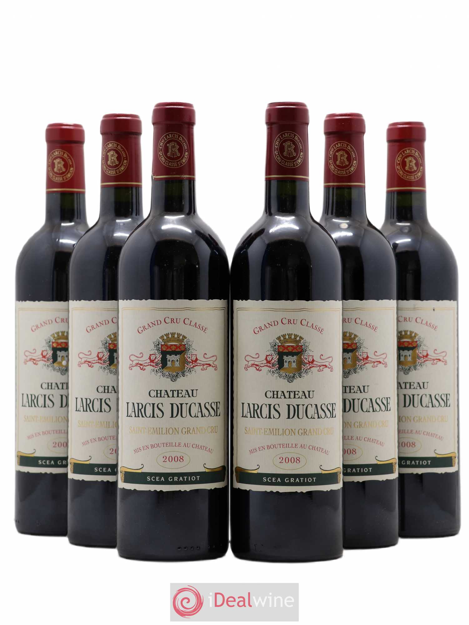 Château Larcis Ducasse 1er Grand Cru Classé B (sans prix de réserve) 2008 - Lot de 6 bouteilles - 0
