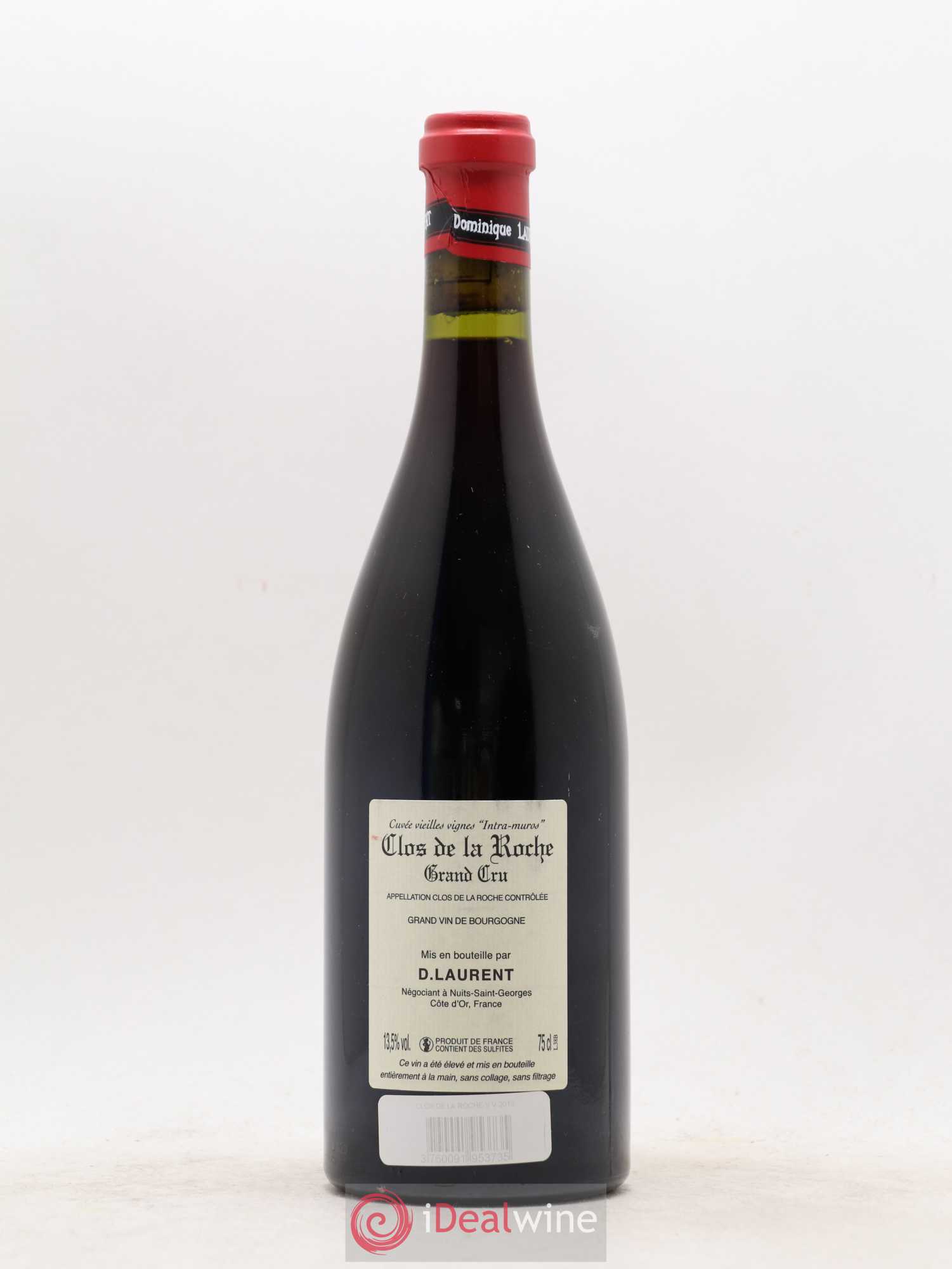 Clos de la Roche Grand Cru Vieilles vignes Intra-muros Dominique Laurent (sans prix de réserve) 2013 - Lot de 1 bouteille - 1