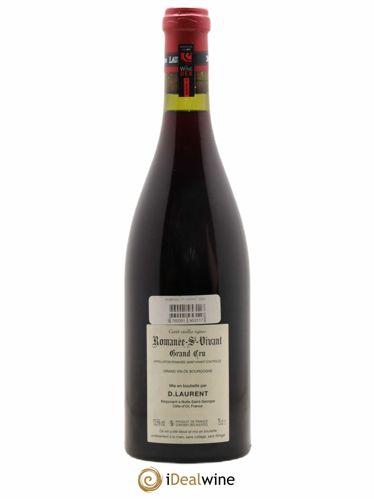 Romanée-Saint-Vivant Grand Cru Dominique Laurent Grande cuvée vieilles vignes (sans prix de réserve) 2008 - Posten von 1 Flasche - 1