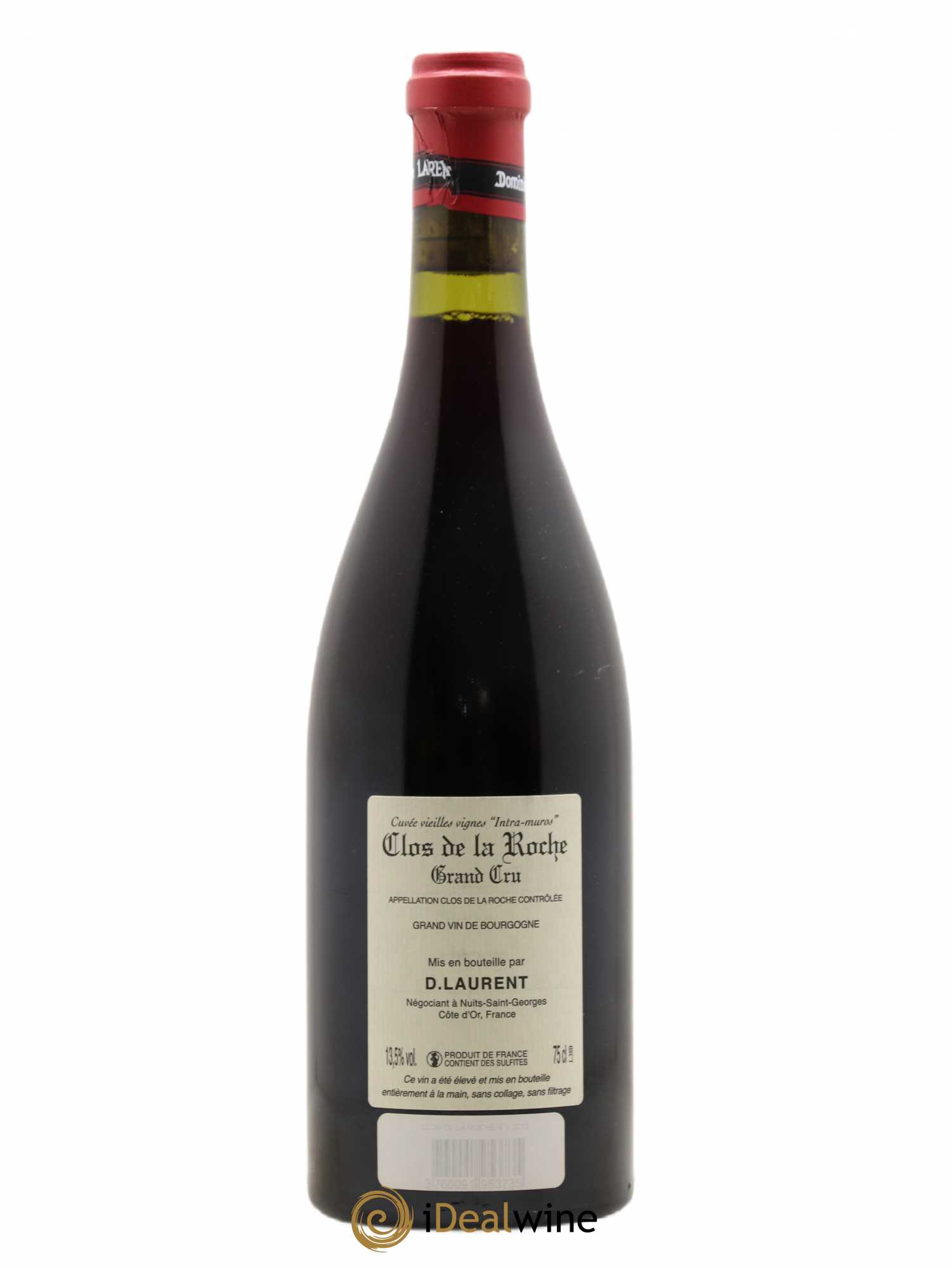 Clos de la Roche Grand Cru Vieilles vignes Intra-muros Dominique Laurent (sans prix de réserve) 2013 - Lot de 1 bouteille - 1