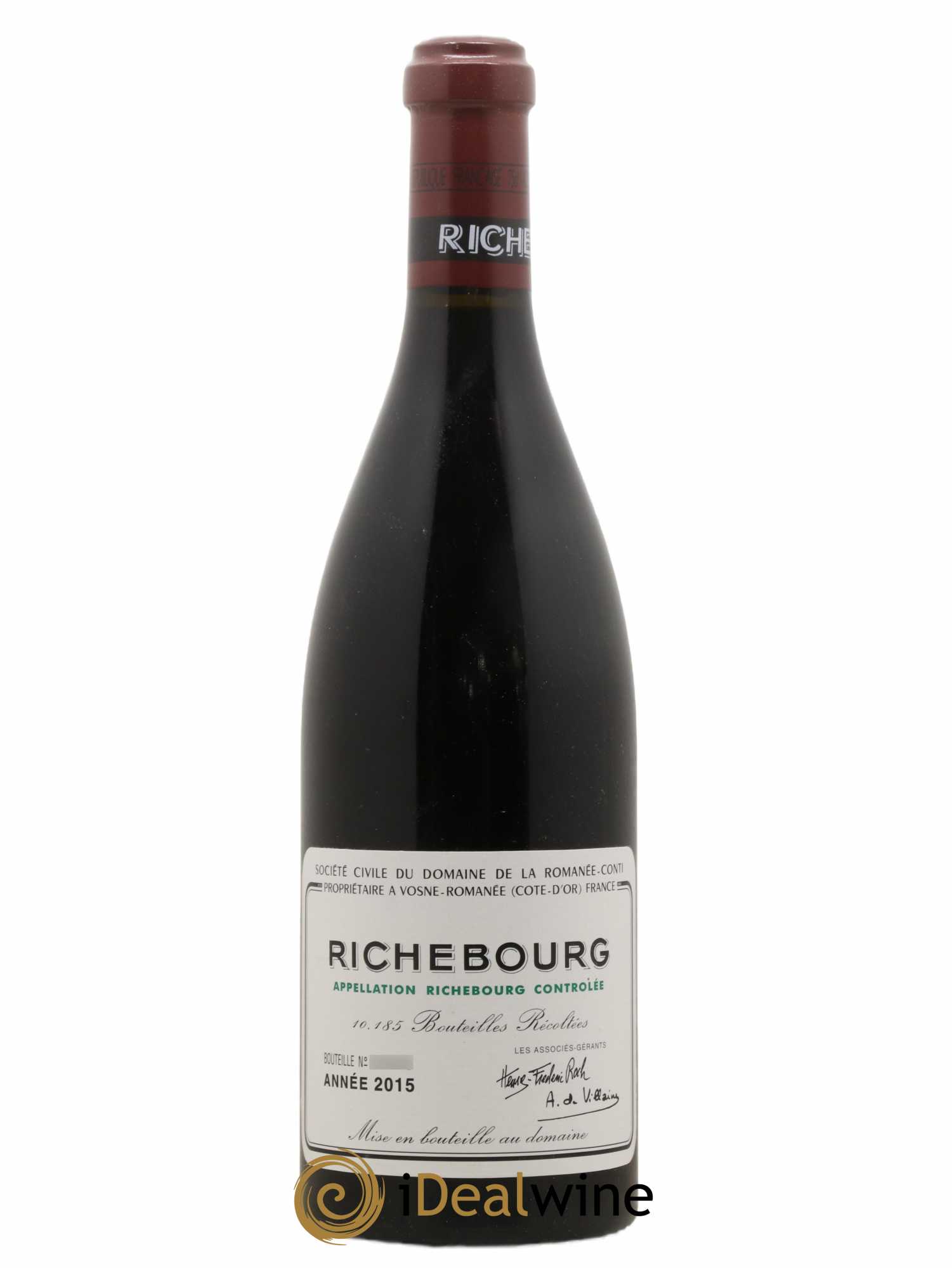Richebourg Grand Cru Domaine de la Romanée-Conti 2015 - Lot de 1 bouteille - 0