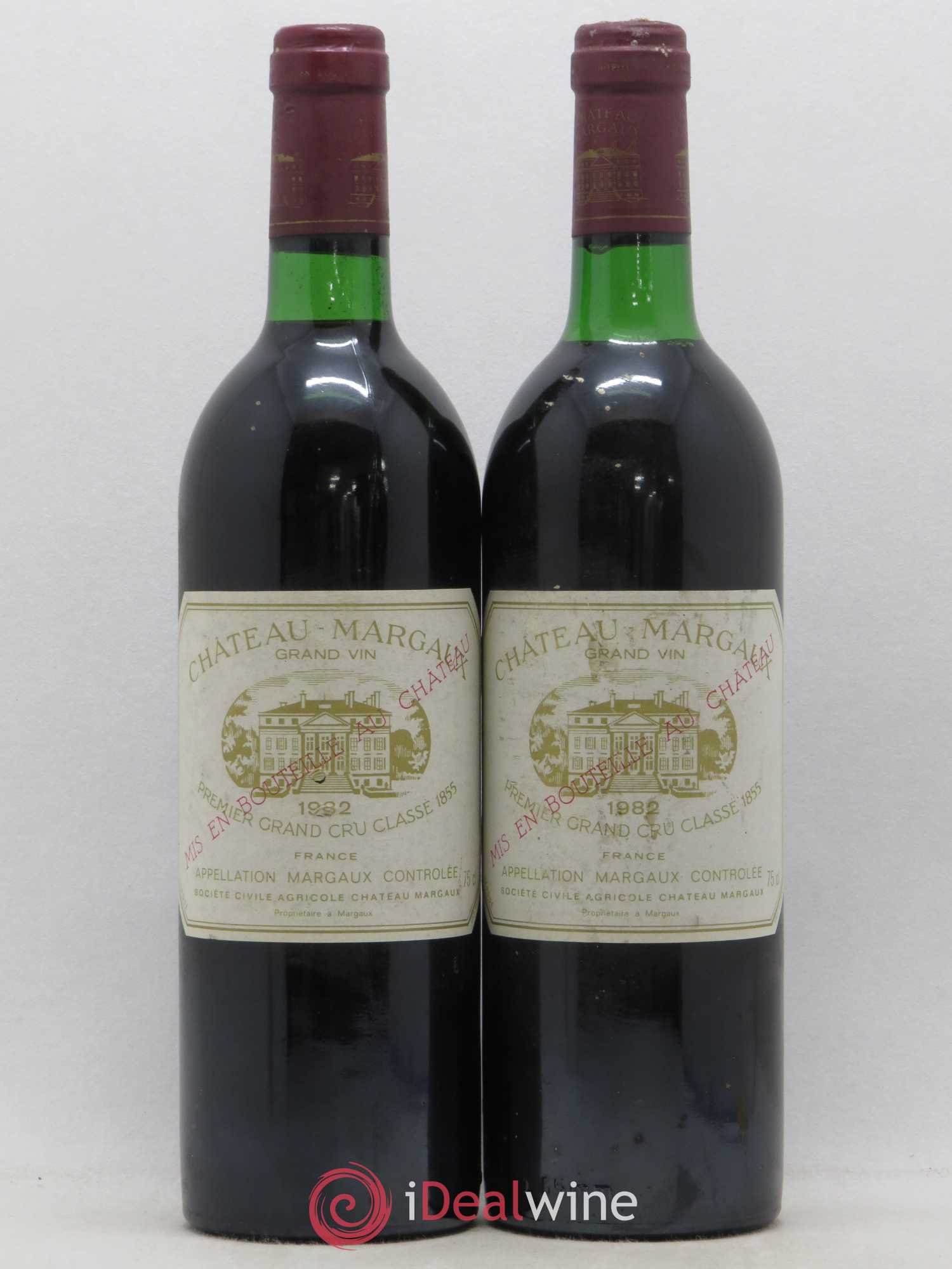 Château Margaux 1er Grand Cru Classé 1982 - Lot de 2 bouteilles - 0