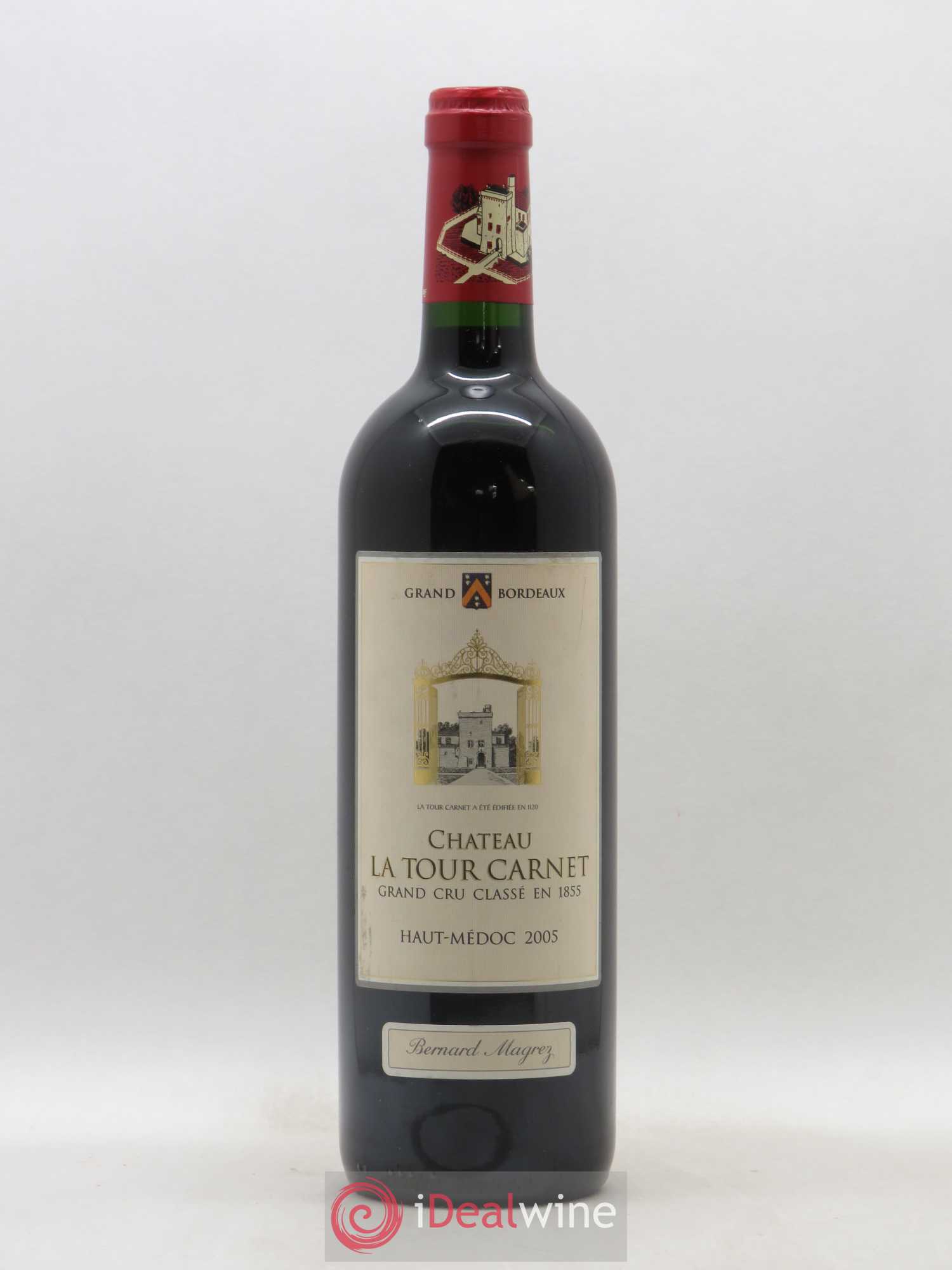 Château la Tour Carnet 4ème Grand Cru Classé 2005 - Lot de 1 bouteille - 0