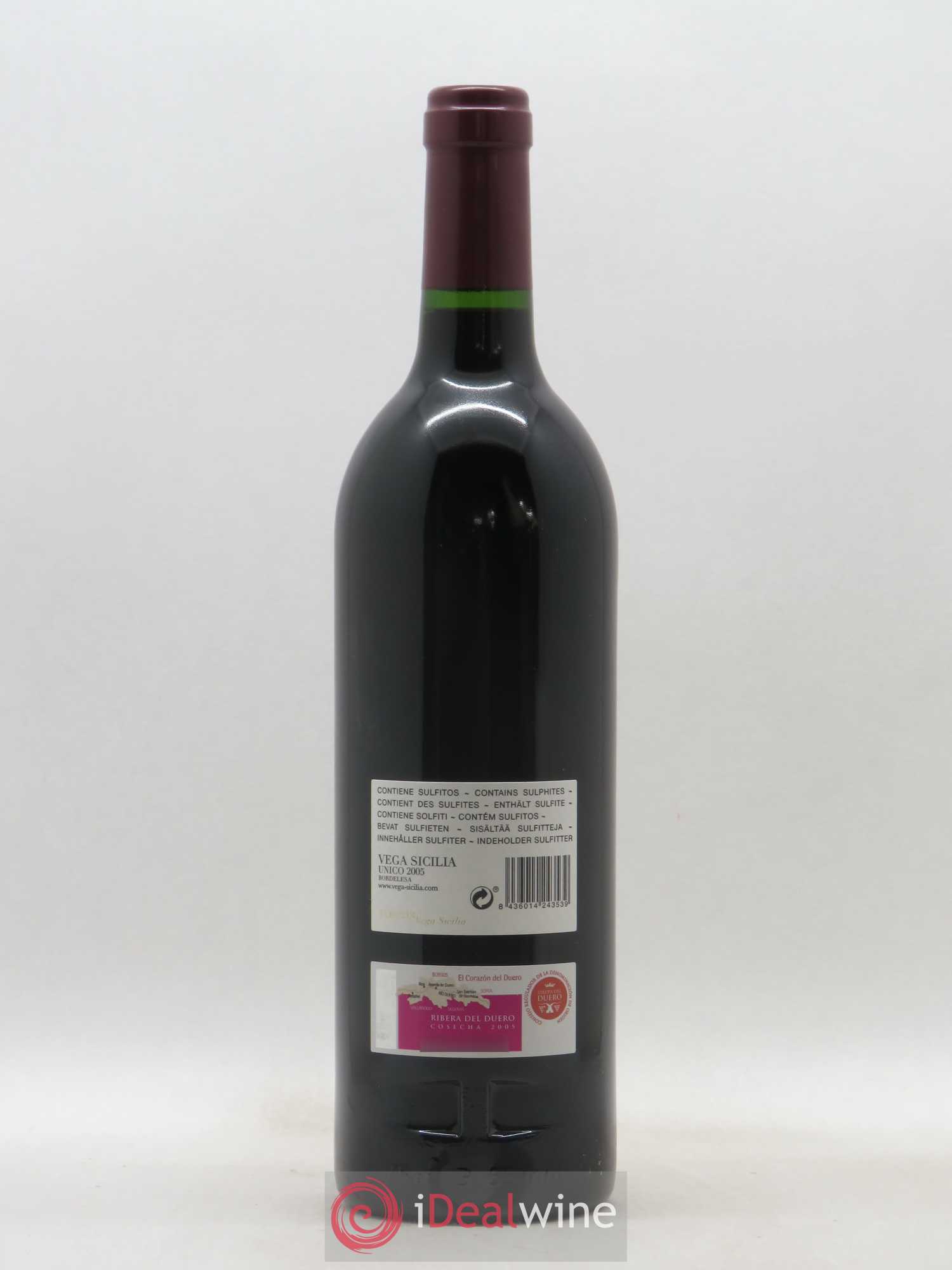 Ribera Del Duero DO Vega Sicilia Unico Famille Alvarez 2005 - Lot de 1 bouteille - 1