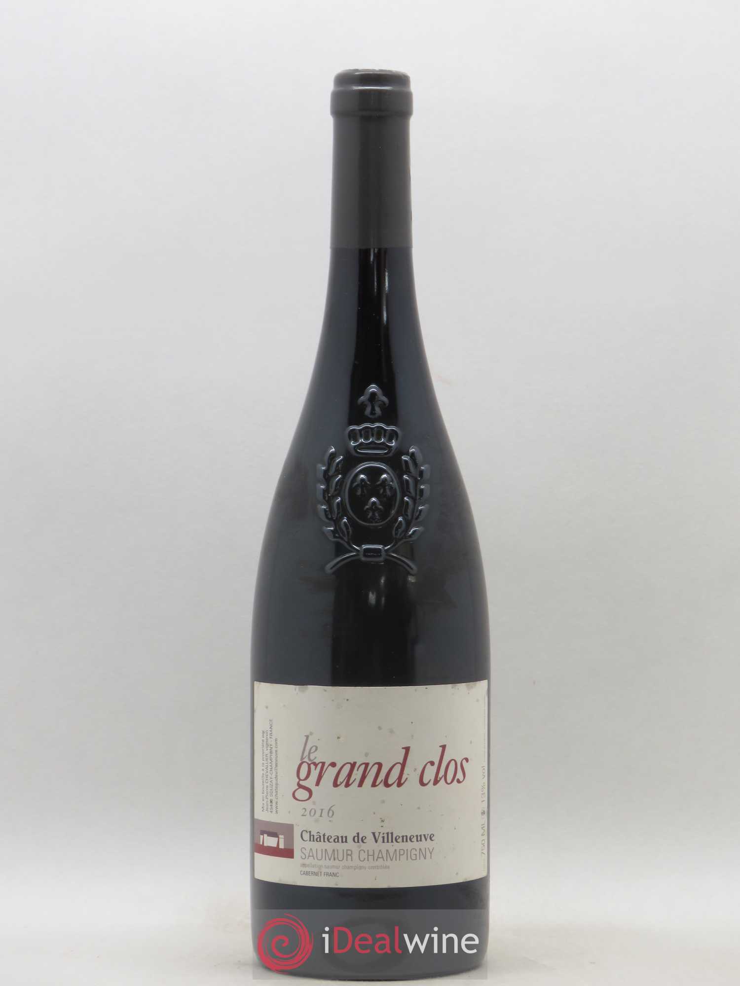 Saumur-Champigny Le Grand Clos Château de Villeneuve 2016 - Lot de 1 bouteille - 0
