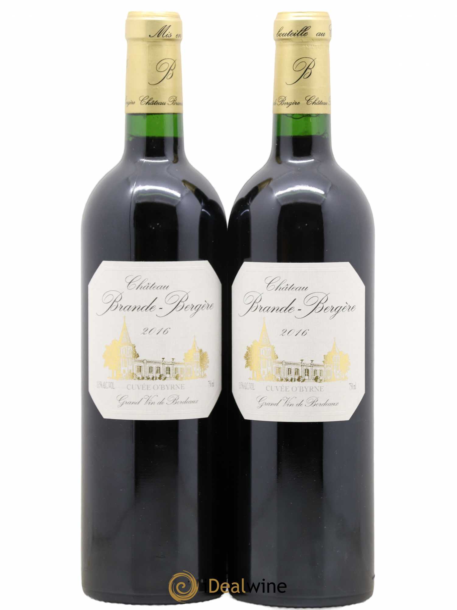 Bordeaux Supérieur Château Brande-Bergère Cuvée O'Byrne (sans prix de réserve) 2016 - Posten von 2 Flaschen - 0