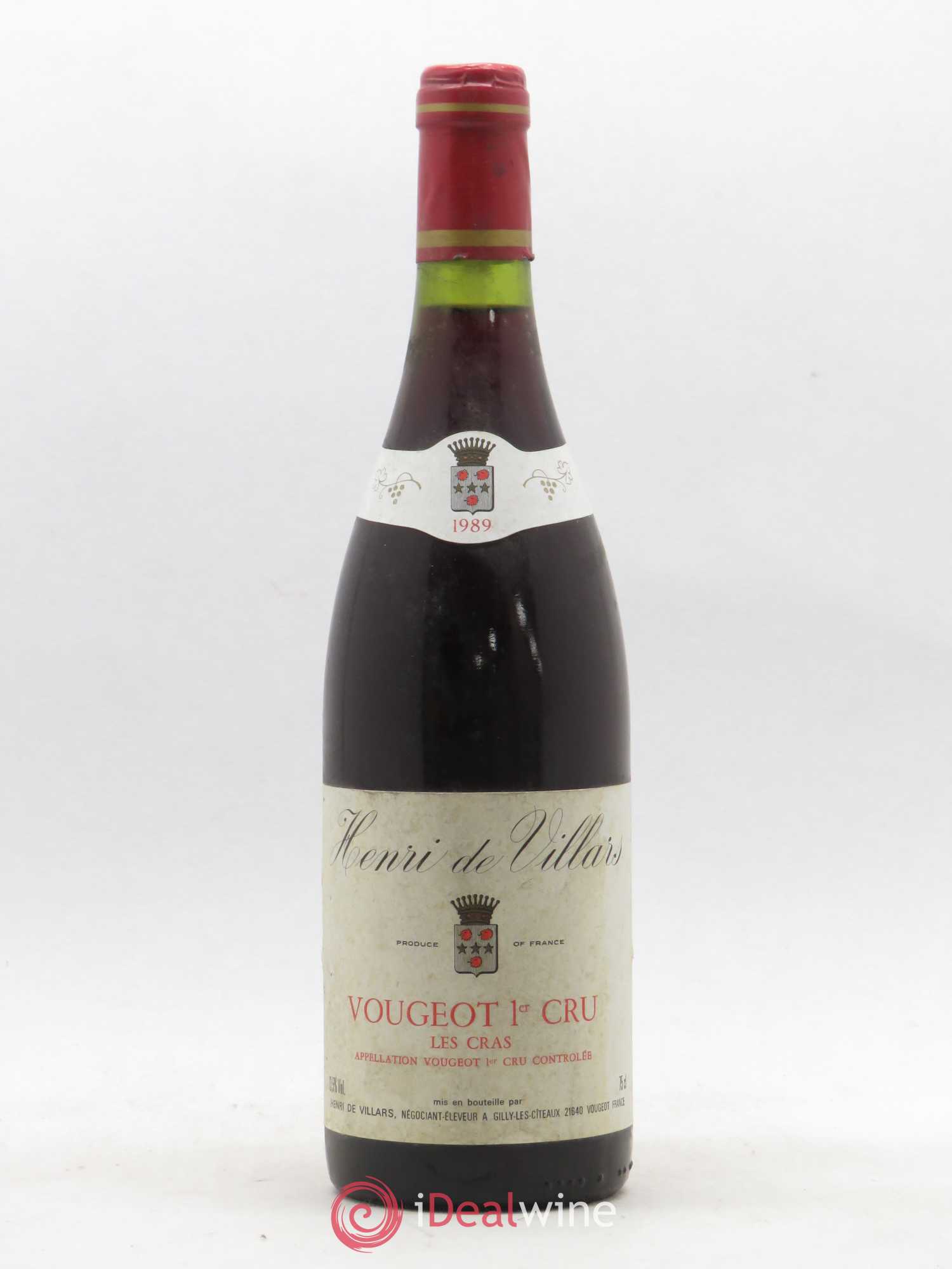 Vougeot 1er Cru 1989 - Posten von 1 Flasche - 0