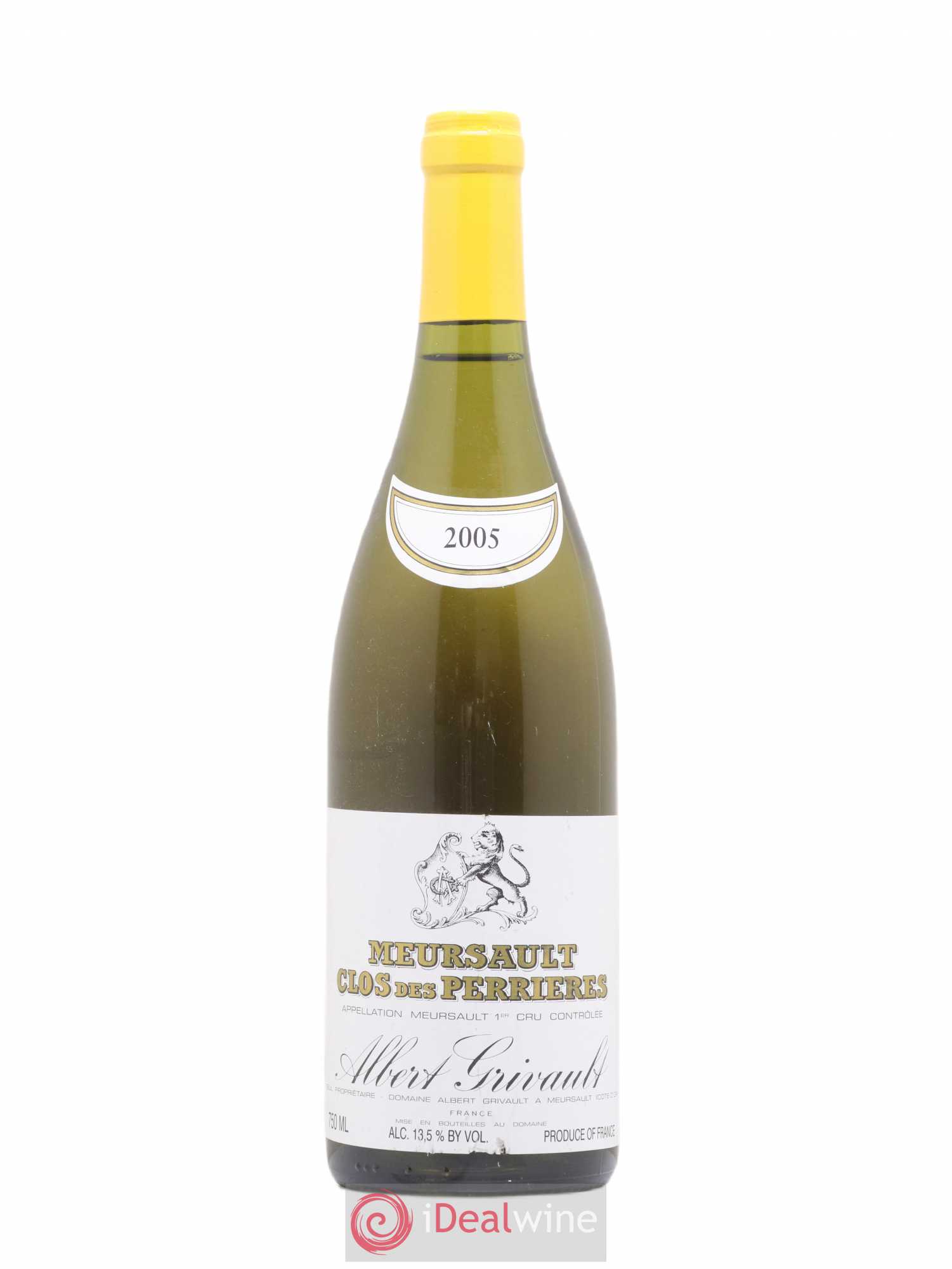 Meursault 1er Cru Clos des Perrières Monopole Albert Grivault 2005 - Lot de 1 bouteille - 0