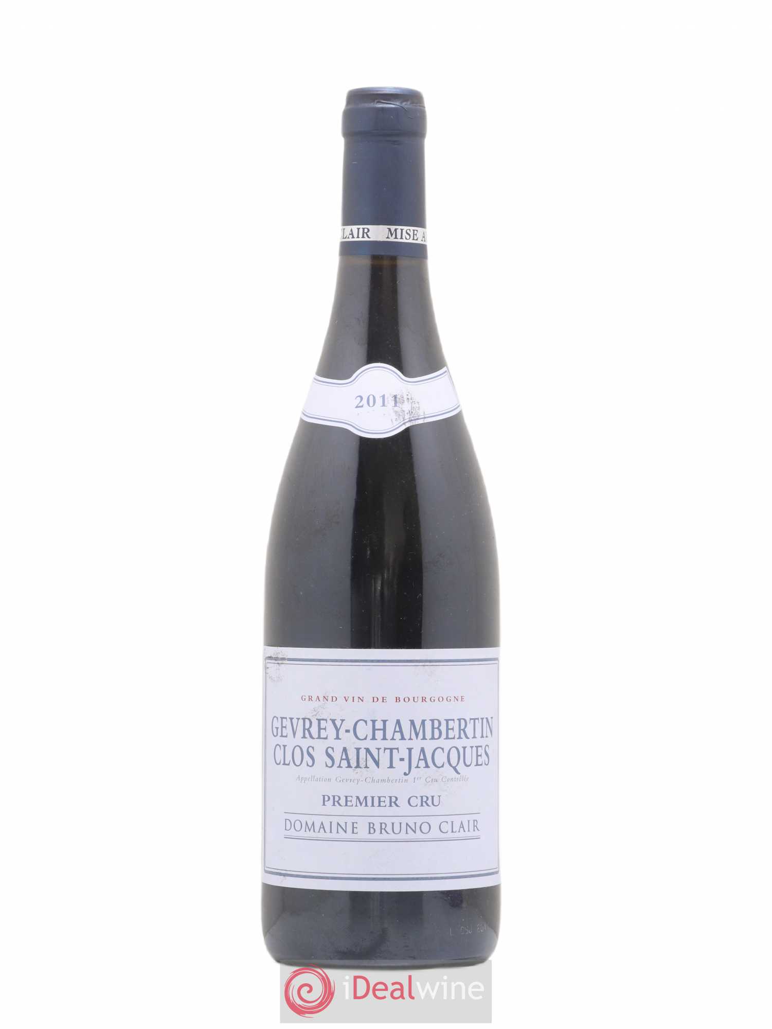 Gevrey-Chambertin 1er Cru Clos Saint-Jacques Bruno Clair (Domaine) 2011 - Lot de 1 bouteille - 0