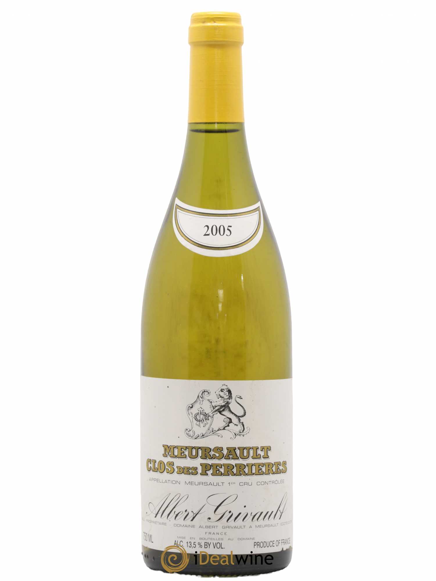 Meursault 1er Cru Clos des Perrières Albert Grivault 2005 - Lot de 1 bouteille - 0