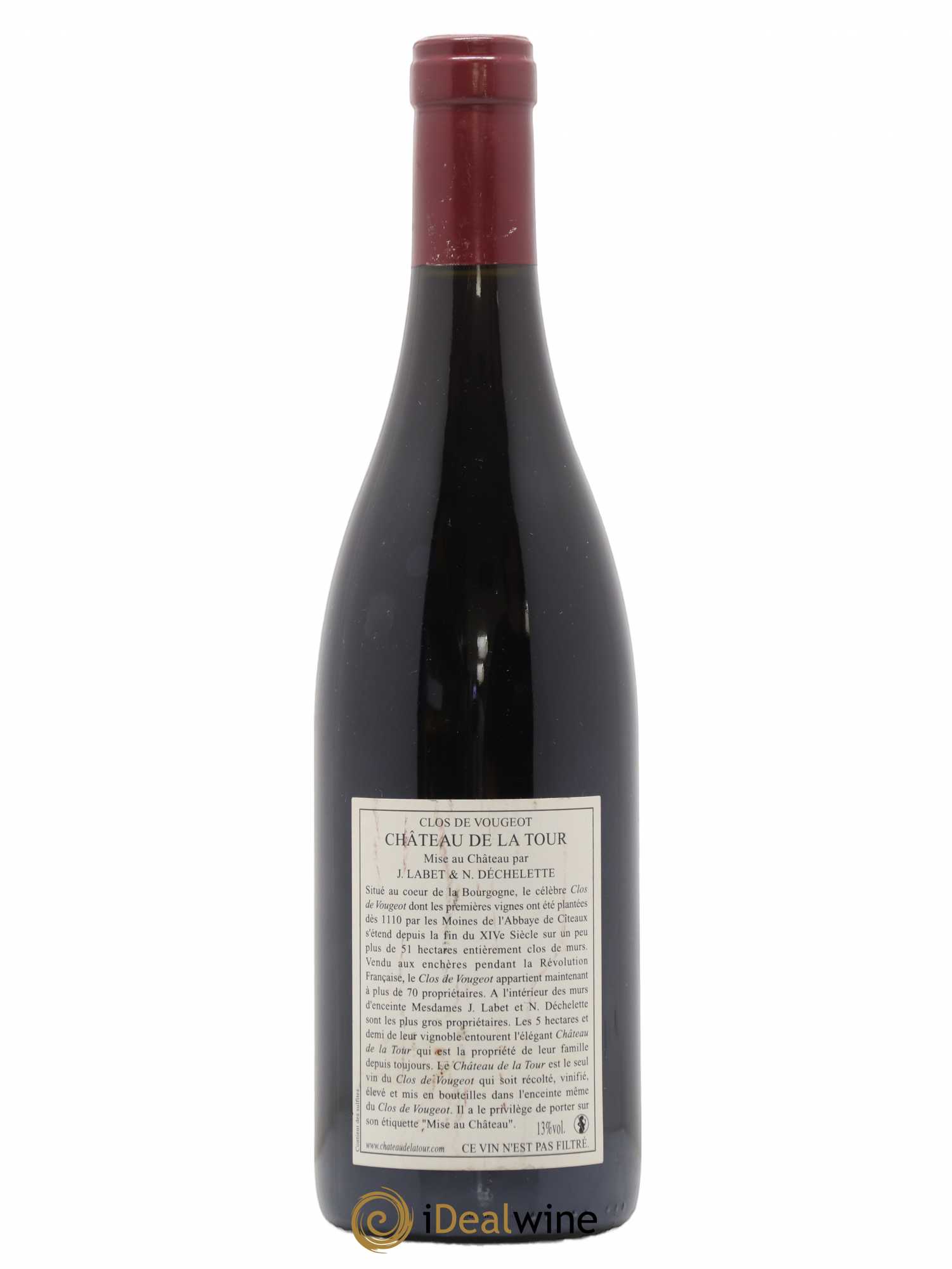 Clos de Vougeot Grand Cru Vieilles Vignes Château de La Tour 2007 - Lot de 1 bouteille - 1