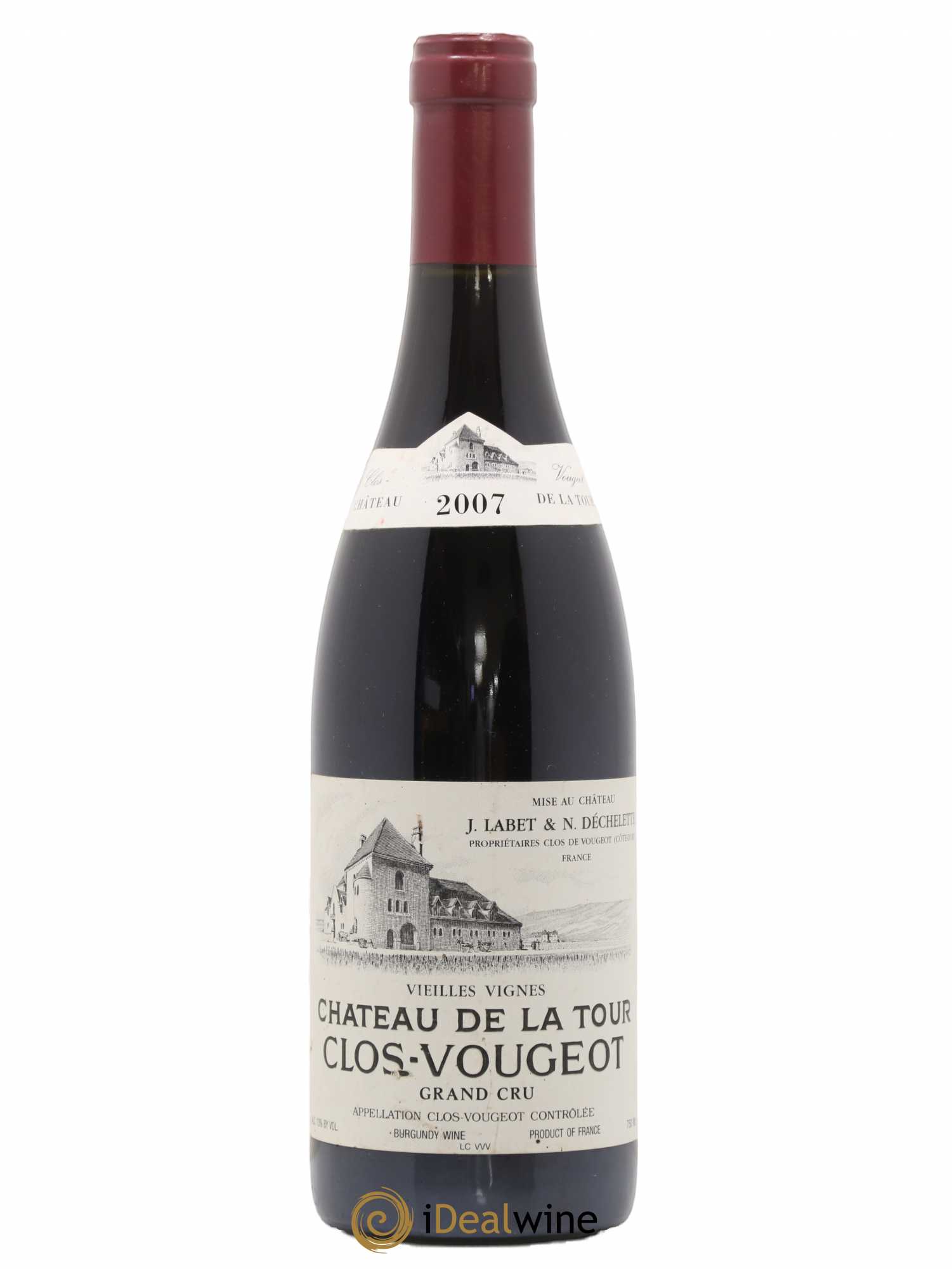 Clos de Vougeot Grand Cru Vieilles Vignes Château de La Tour 2007 - Lot de 1 bouteille - 0