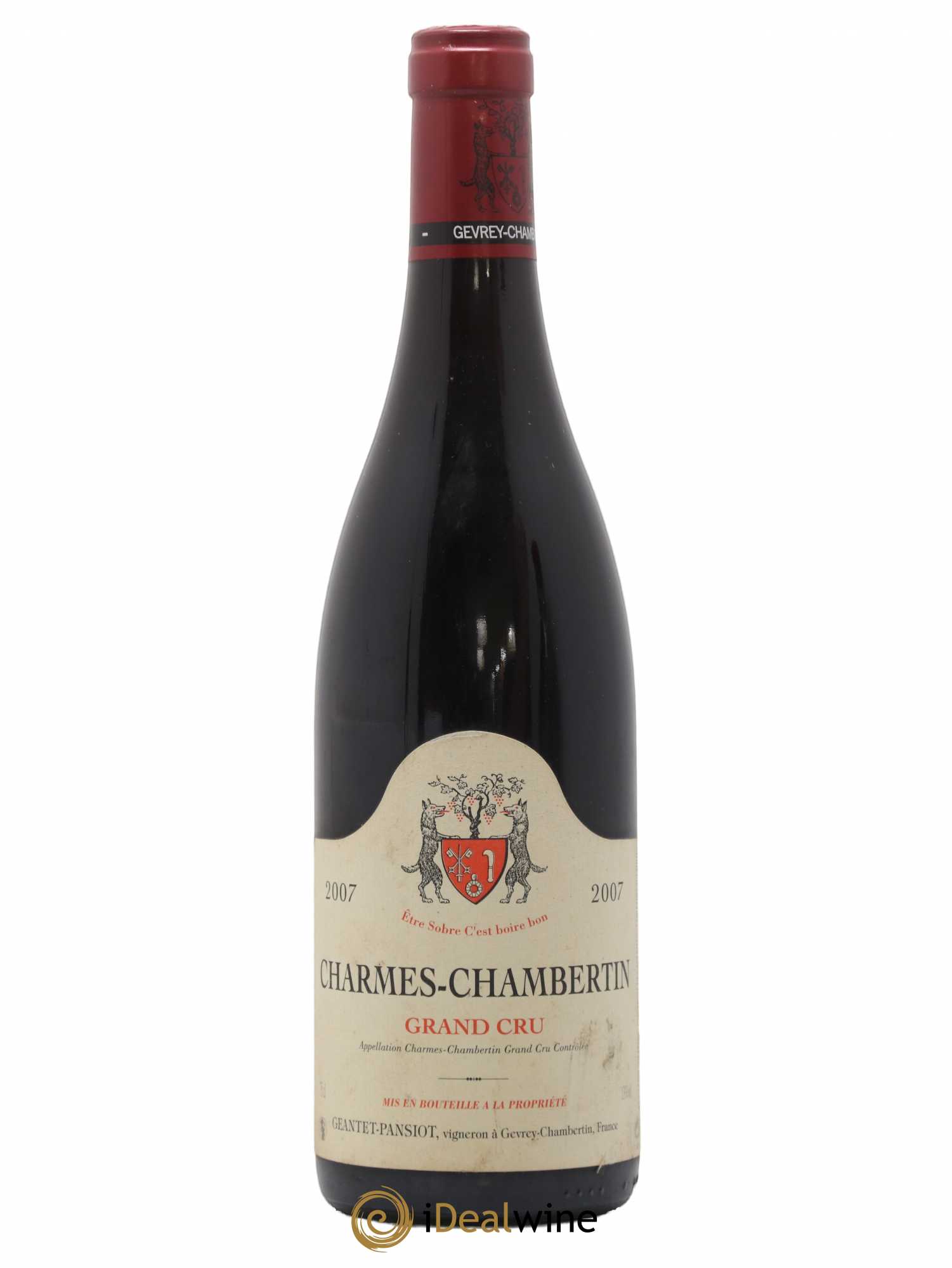 Charmes-Chambertin Grand Cru Geantet-Pansiot 2007 - Lot de 1 bouteille - 0