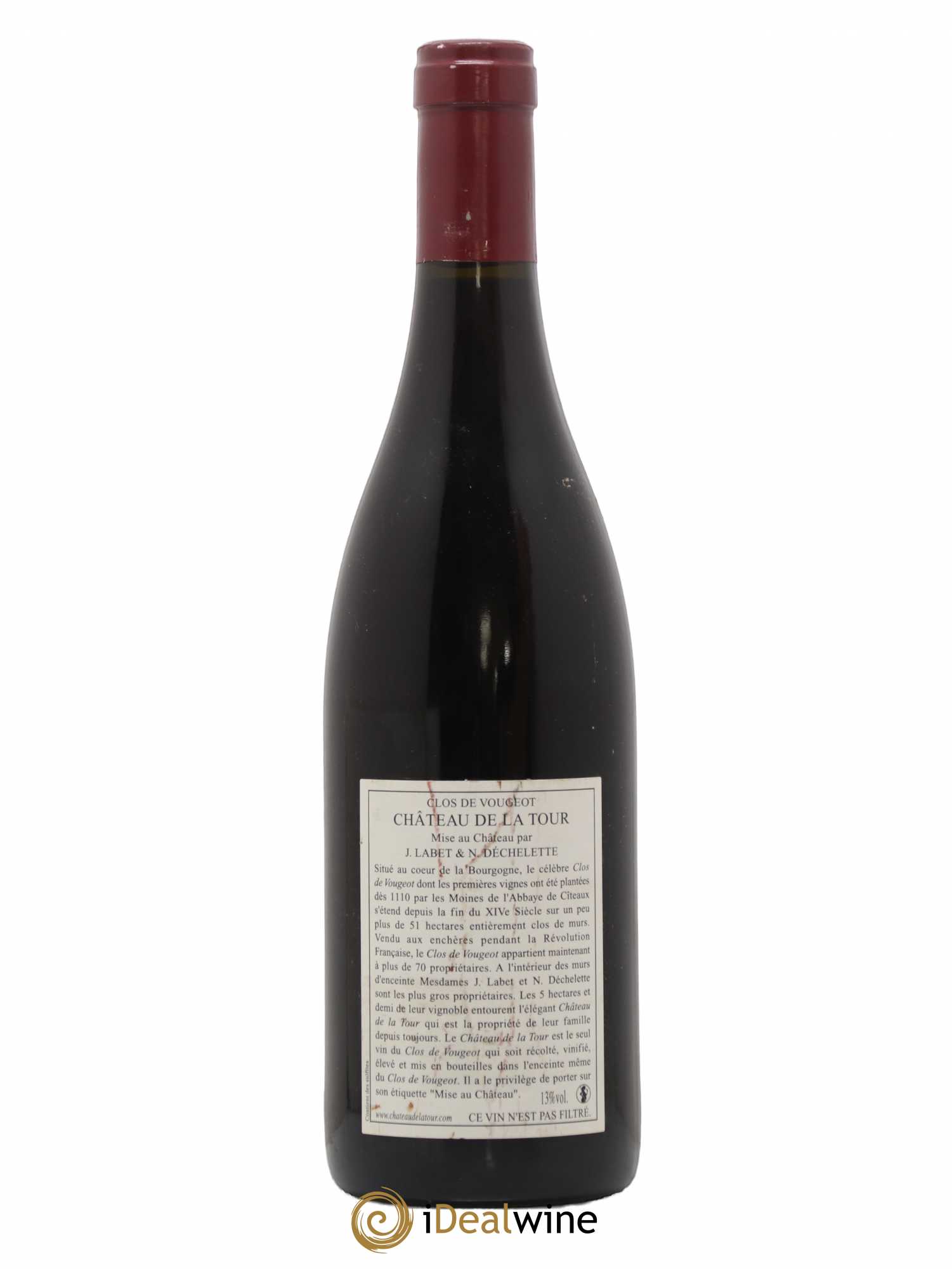 Clos de Vougeot Grand Cru Vieilles Vignes Château de La Tour 2007 - Lot de 1 bouteille - 1