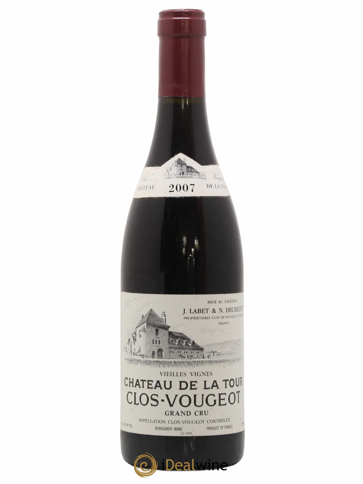 Clos de Vougeot Grand Cru Vieilles Vignes Château de La Tour 2007 - Lot de 1 bouteille - 0