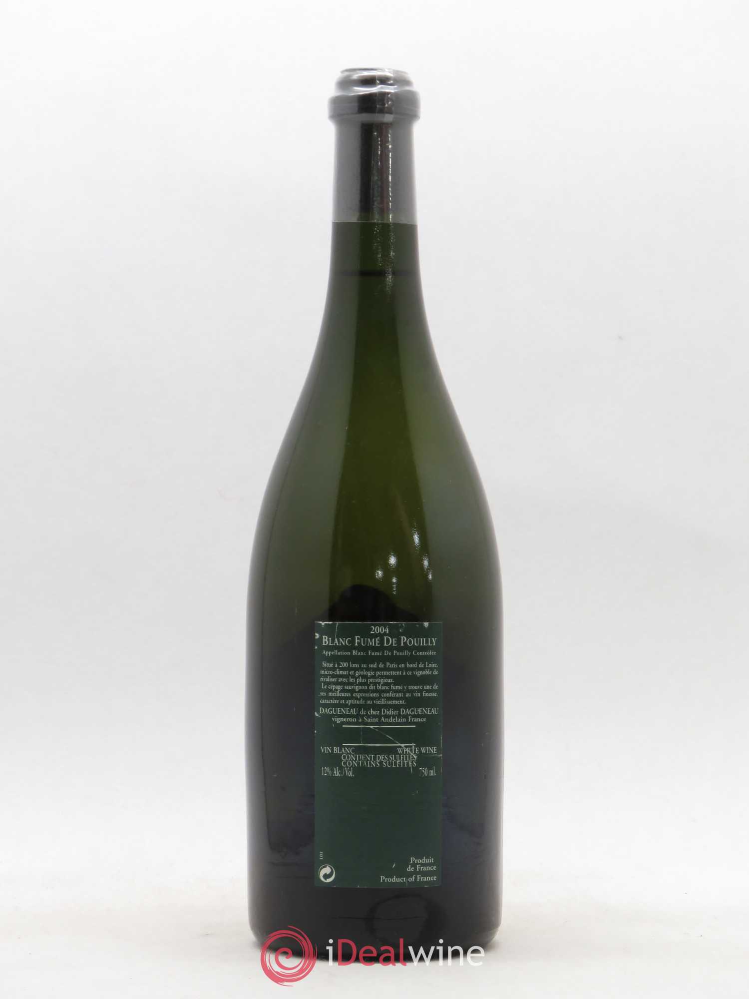 Vin de France (anciennement Pouilly-Fumé) Silex Dagueneau (Domaine Didier - Louis-Benjamin) 2004 - Lot de 1 bouteille - 1
