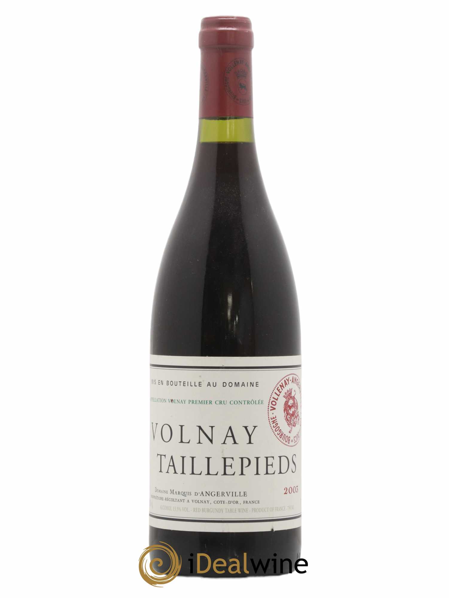 Volnay 1er Cru Taillepieds Marquis d'Angerville (Domaine) 2003 - Lot de 1 bouteille - 0