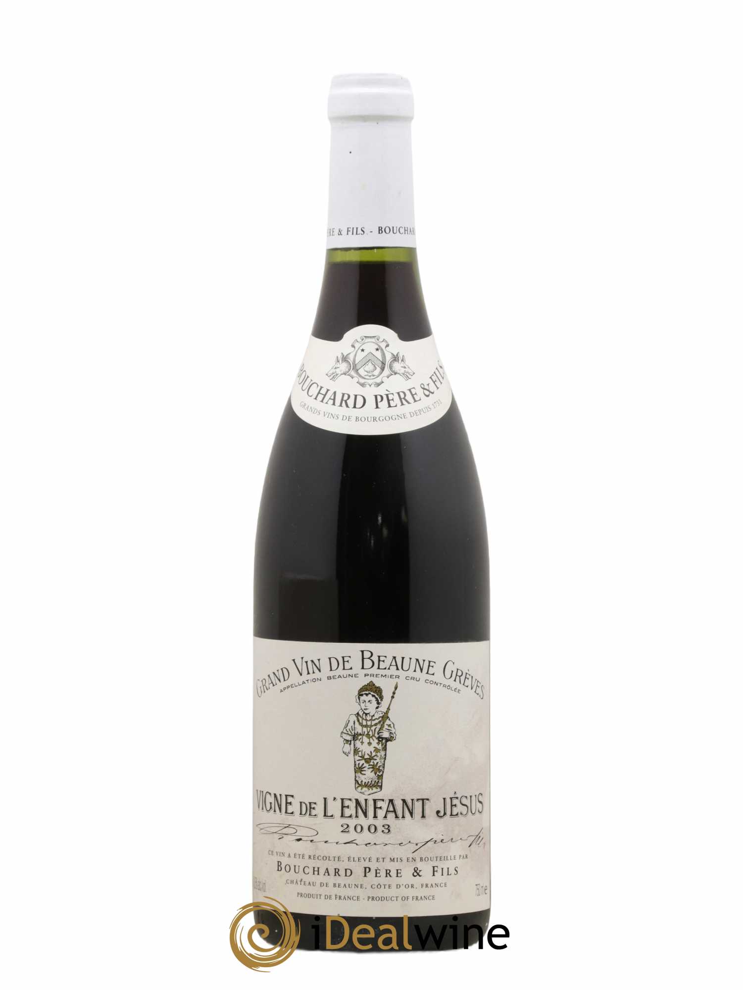 Beaune 1er Cru Grèves - Vigne de l'Enfant Jésus Bouchard Père & Fils 2003 - Lot de 1 bouteille - 0