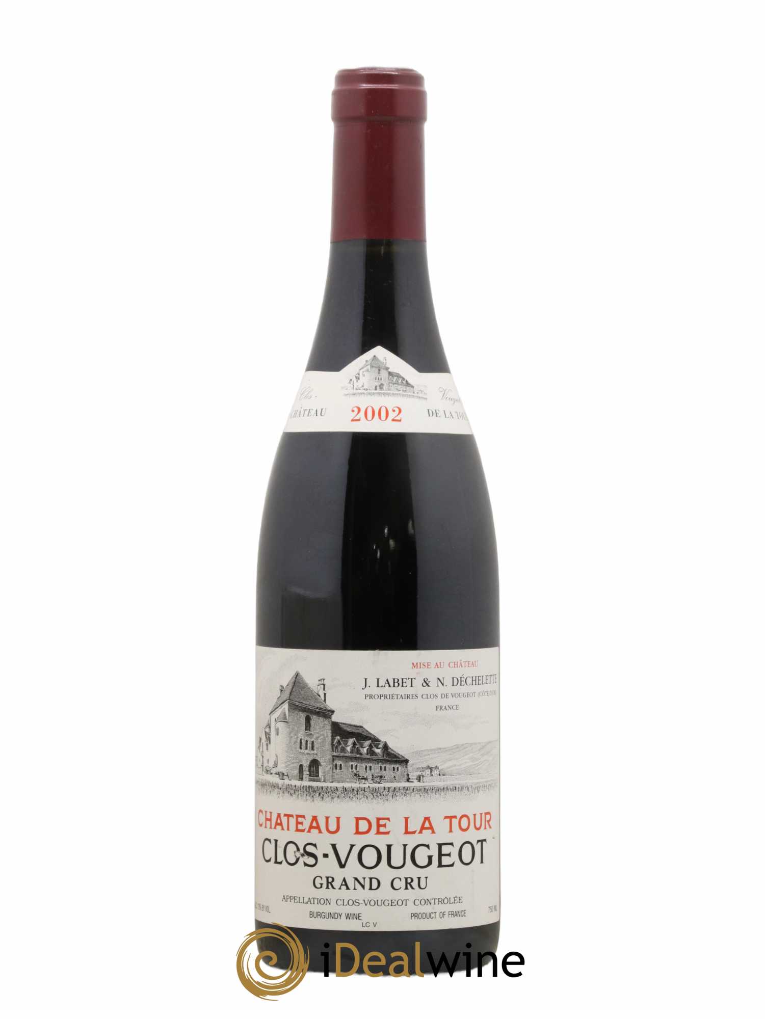 Clos de Vougeot Grand Cru Château de La Tour 2002 - Lot de 1 bouteille - 0