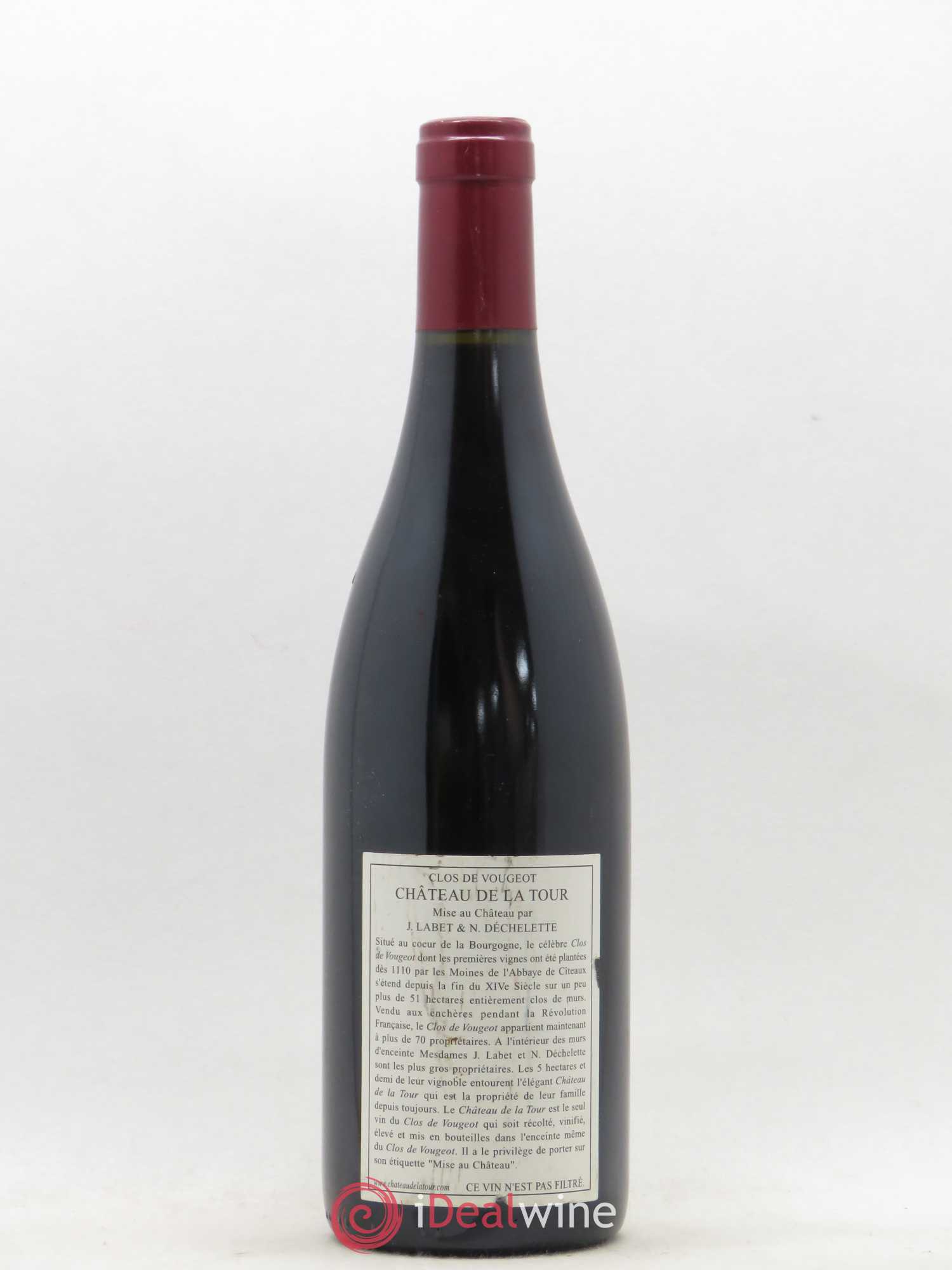 Clos de Vougeot Grand Cru Vieilles Vignes Château de La Tour 2005 - Lot de 1 bouteille - 1
