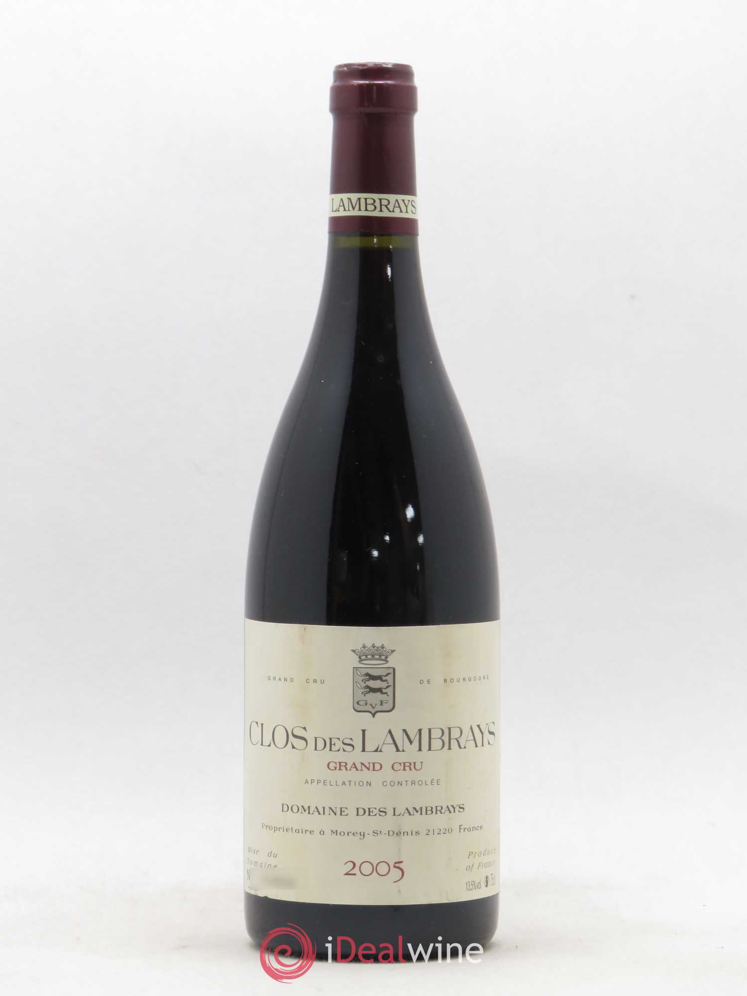 Clos des Lambrays Grand Cru Domaine des Lambrays 2005 - Lot de 1 bouteille - 0