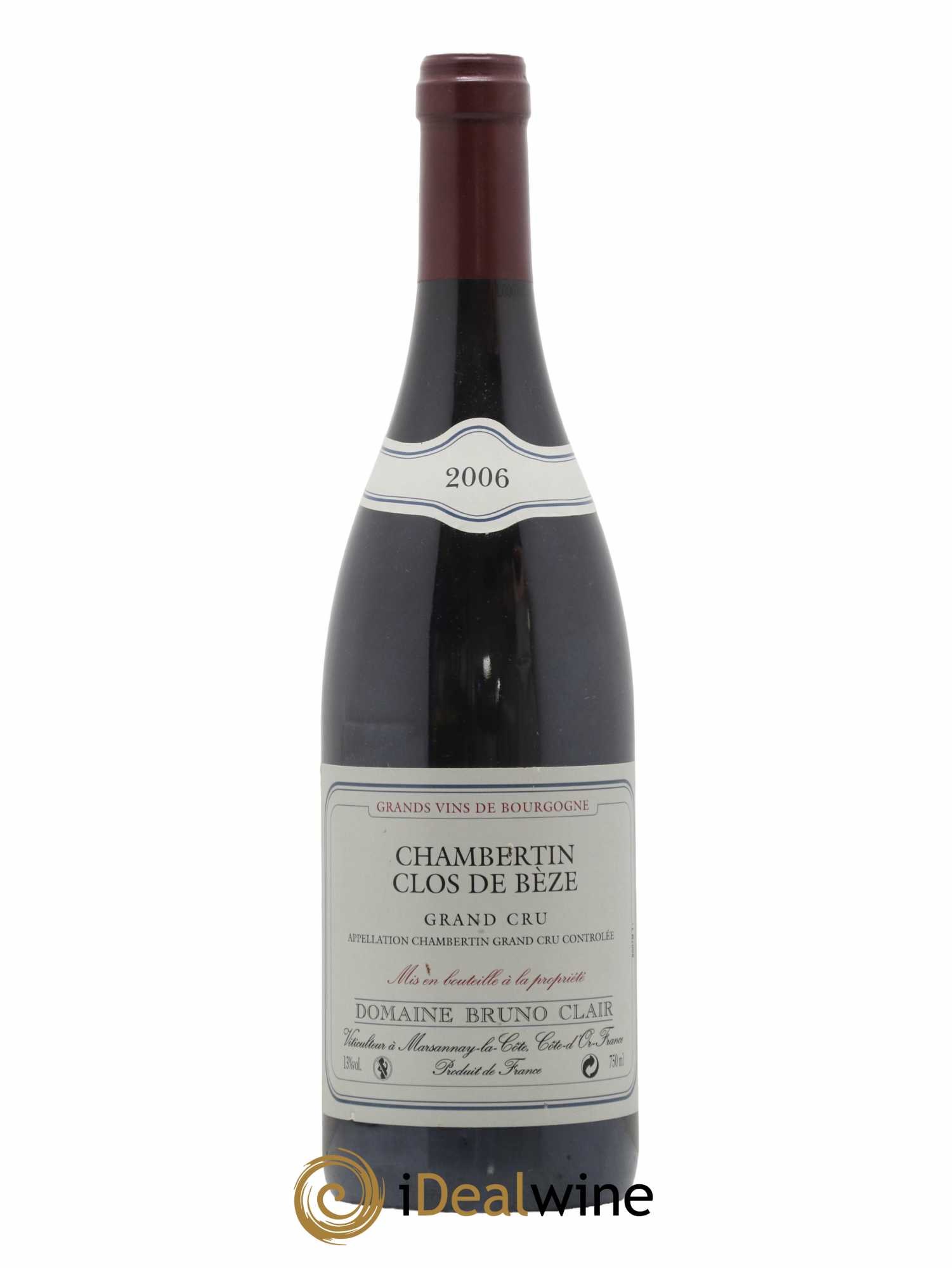 Chambertin Clos de Bèze Grand Cru Bruno Clair (Domaine) 2006 - Lot de 1 bouteille - 0