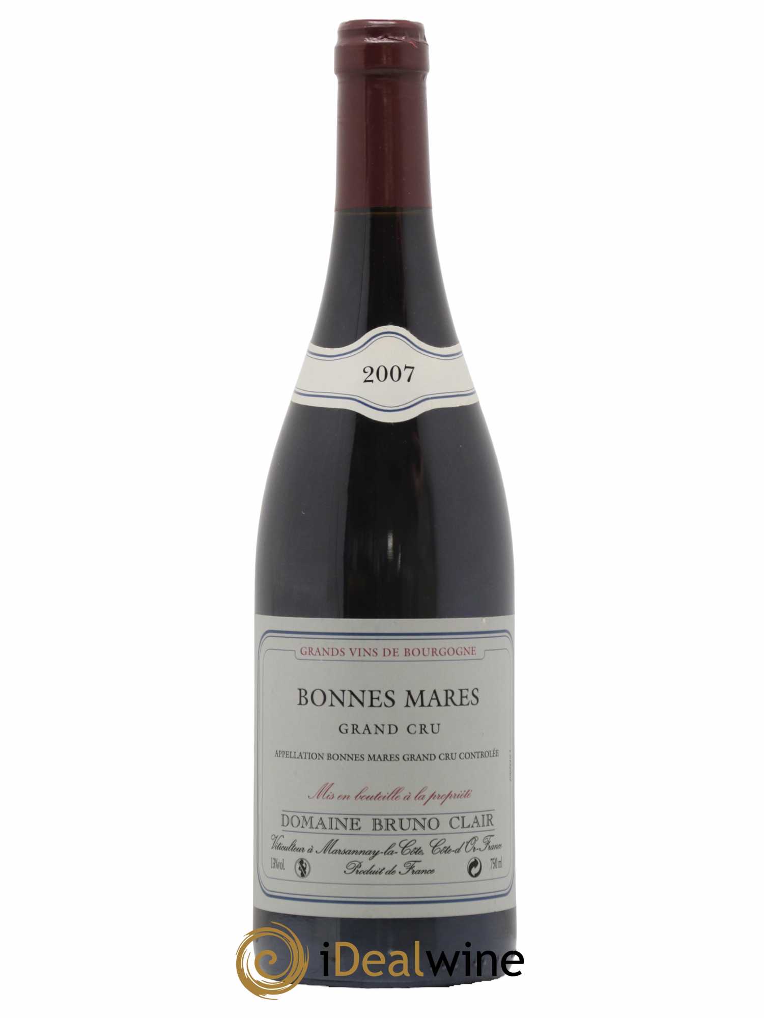 Bonnes-Mares Grand Cru Bruno Clair (Domaine) 2007 - Lot de 1 bouteille - 0