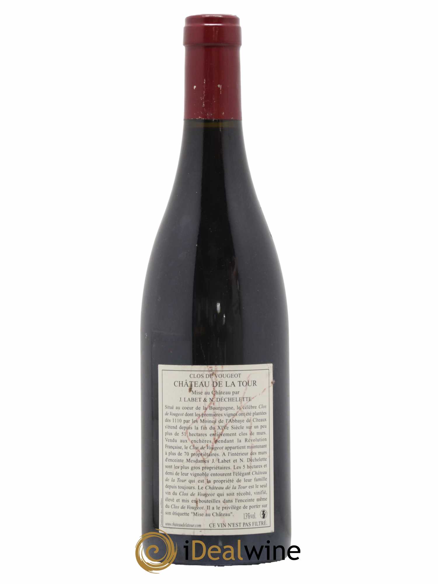Clos de Vougeot Grand Cru Vieilles Vignes Château de La Tour 2007 - Lot de 1 bouteille - 1